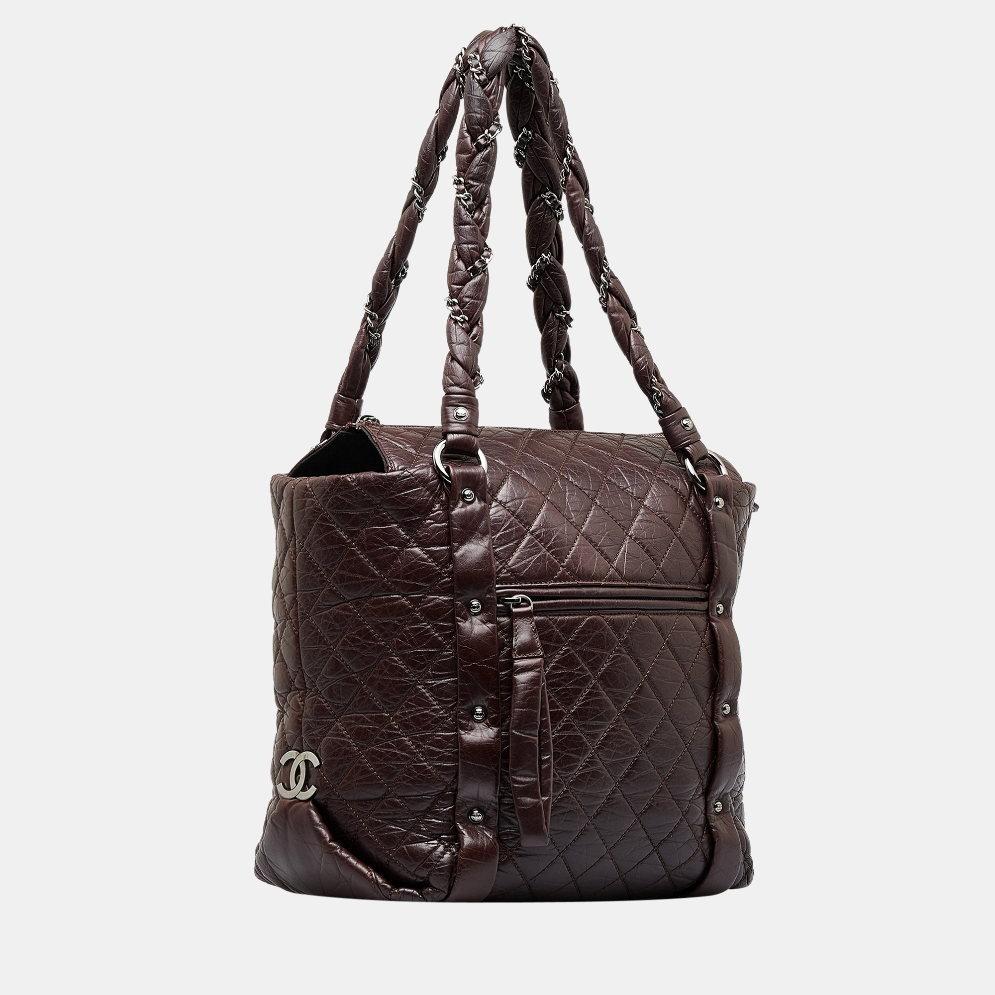 

Chanel Brown Lady Braid Shopping Tote