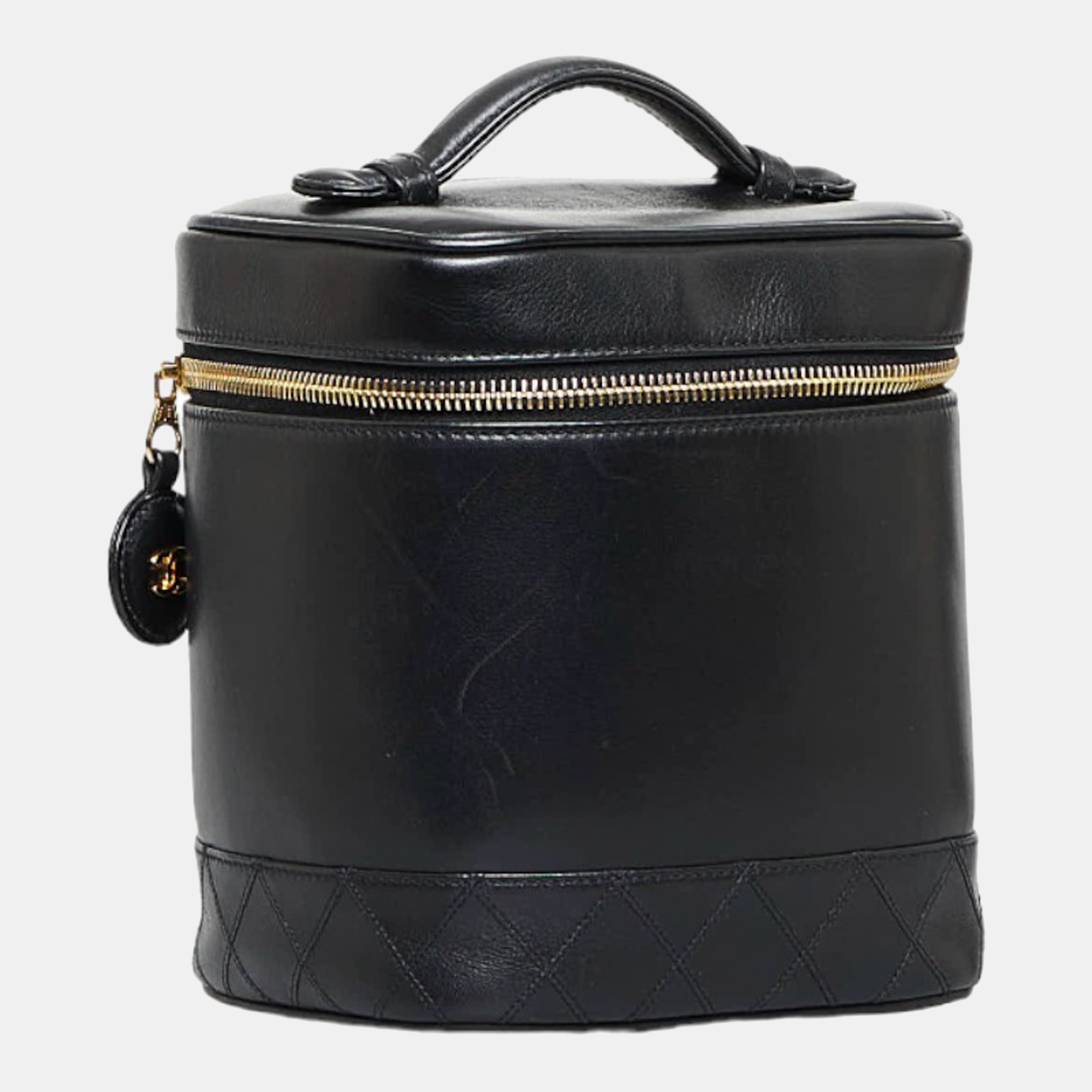 

Chanel Black Leather CC Vanity Case