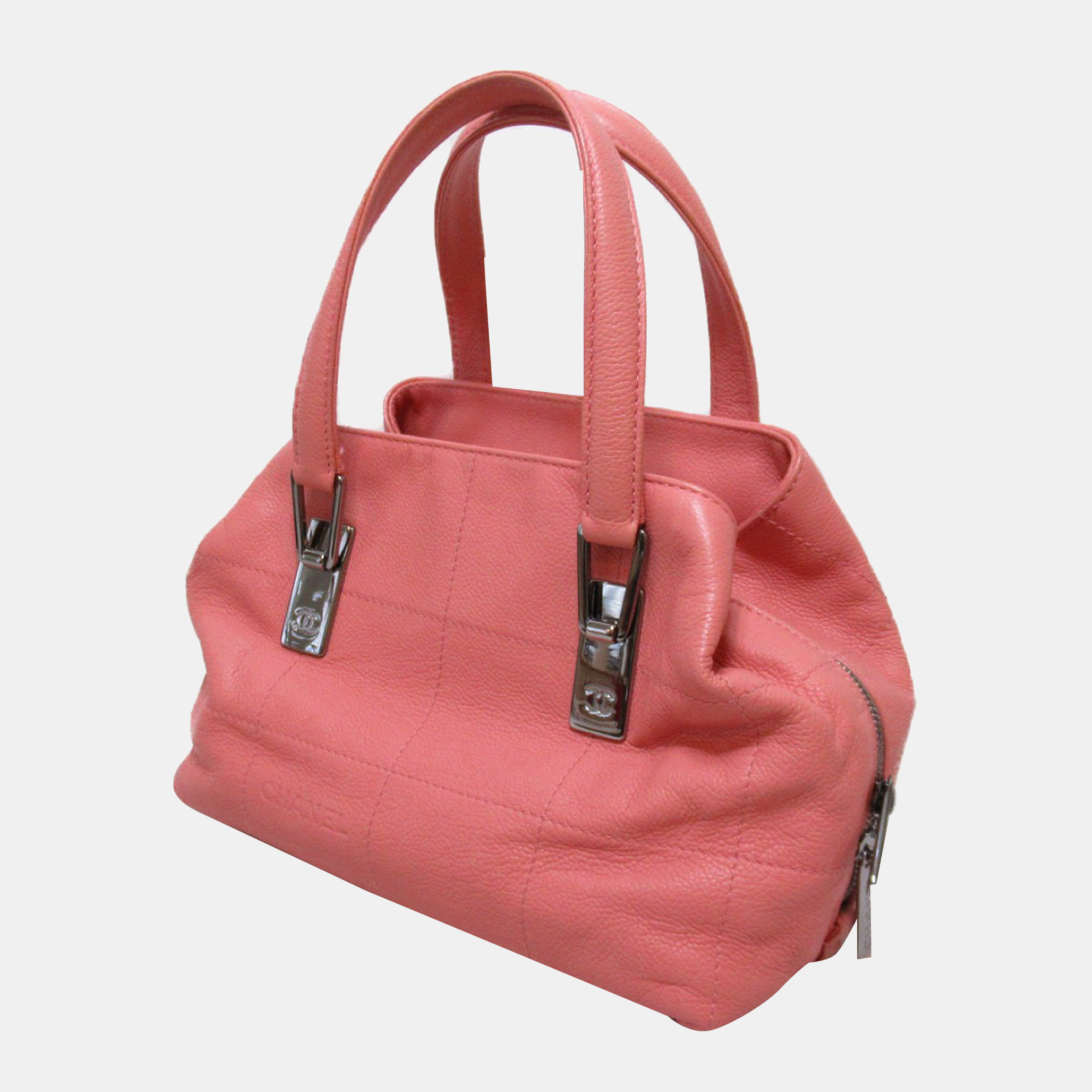 

Chanel Pink Leather Choco Bar Bag