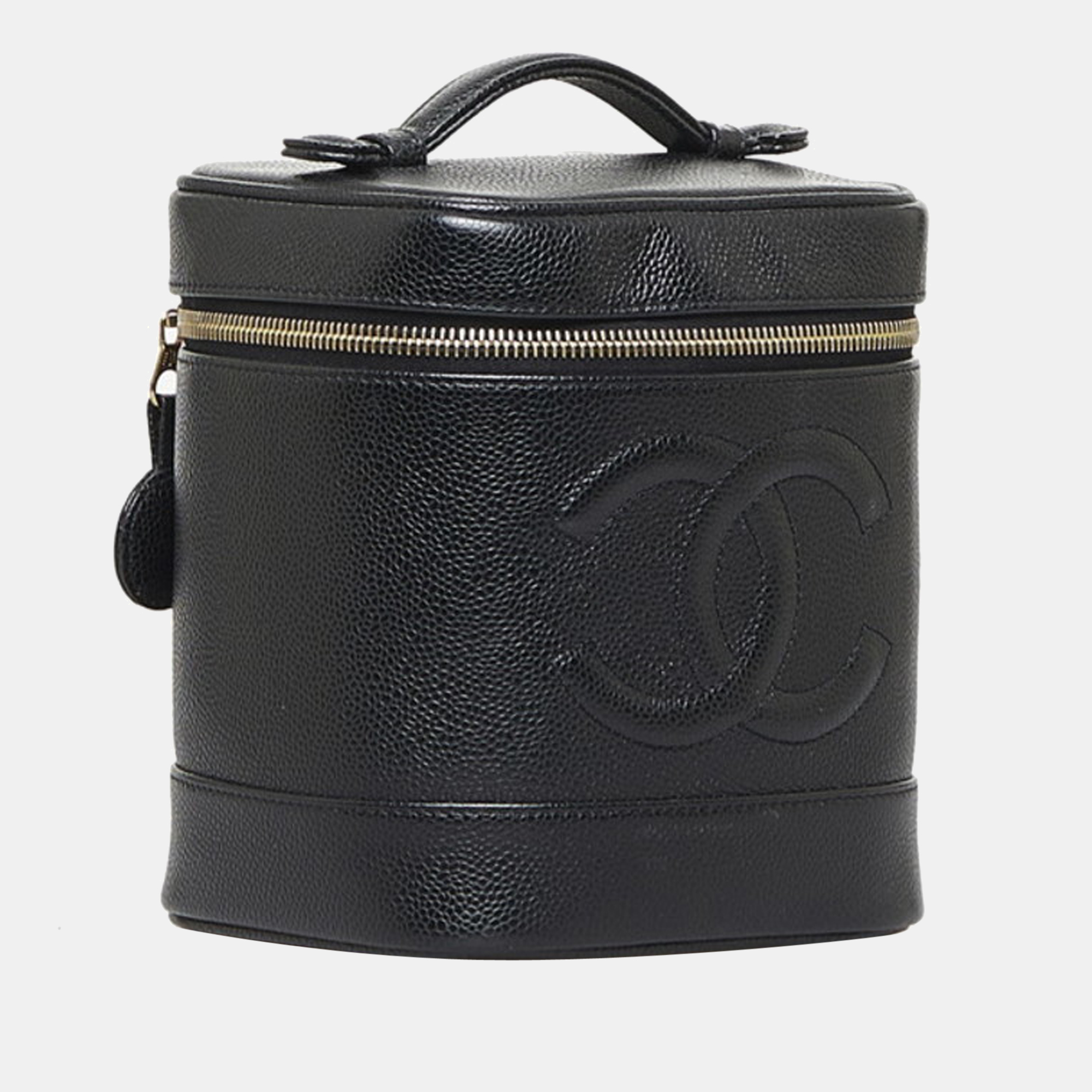 

Chanel Black Leather Timeless Caviar Vanity Case