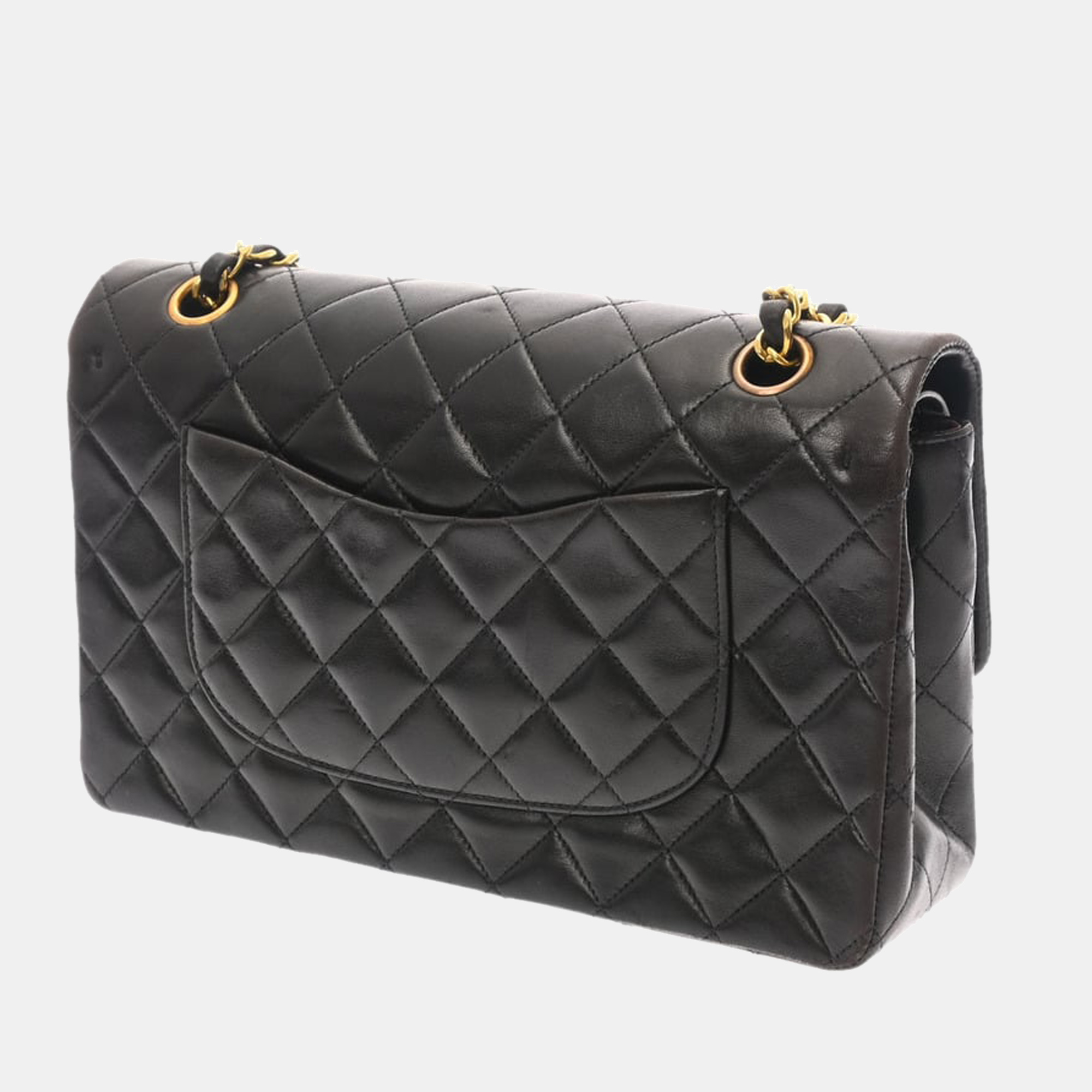 

Chanel Black Leather Medium Classic Double Flap Shoulder Bag