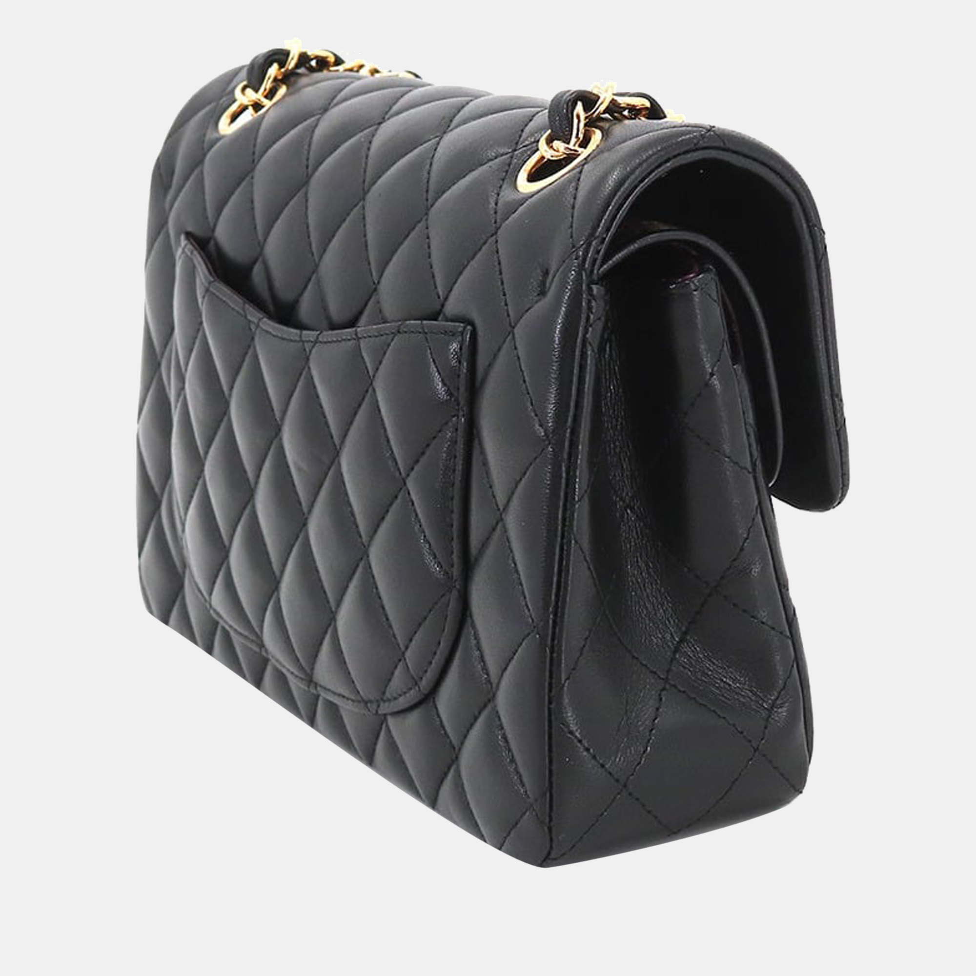 

Chanel Black Leather Small Classic Double Flap Shoulder Bag