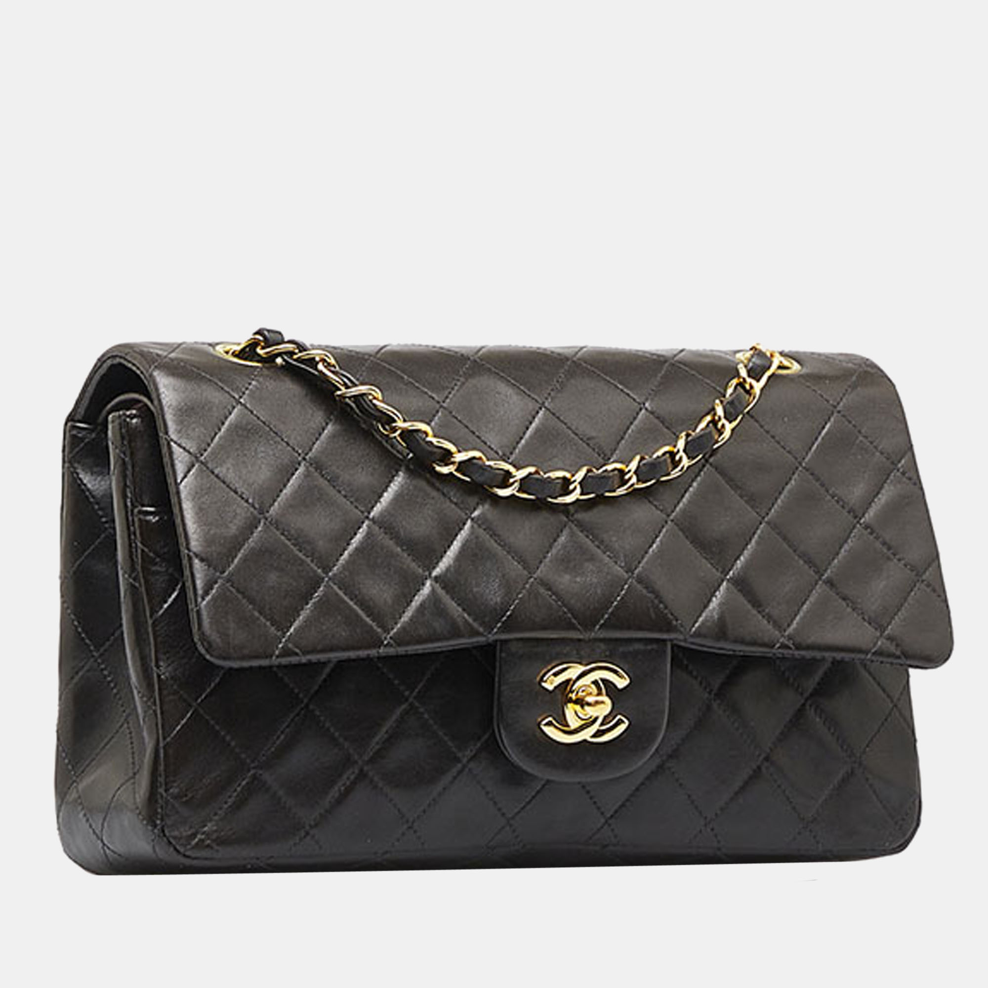 

Chanel Black Medium Classic Double Flap Bag Shoulder Bag