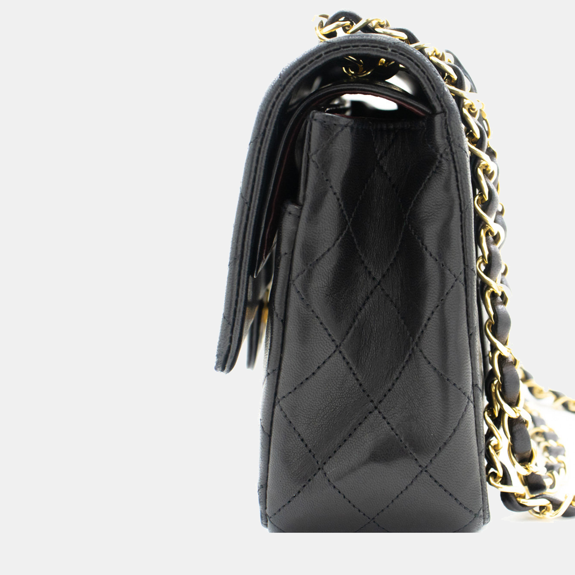 

Chanel Black Leather Classic Double Flap Bag