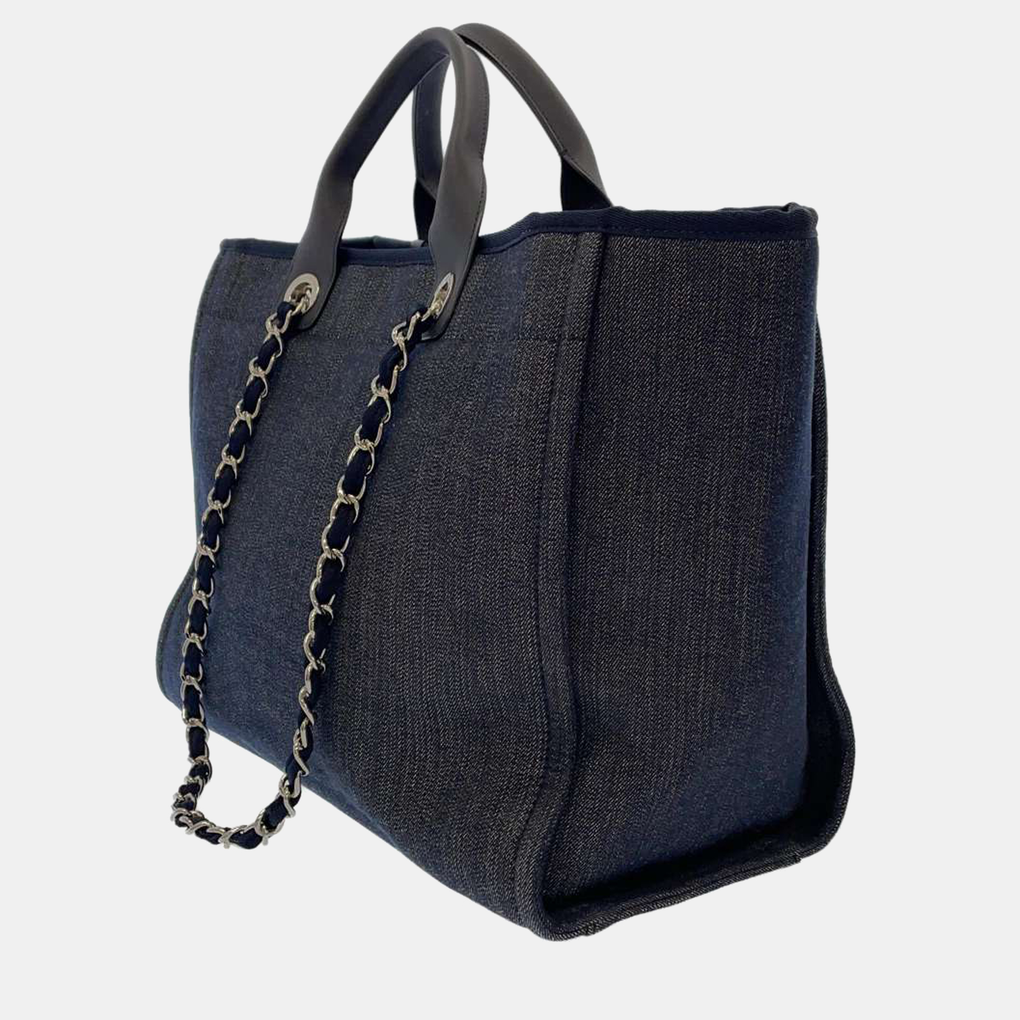 

Chanel Black Canvas Large Deauville Tote Bag
