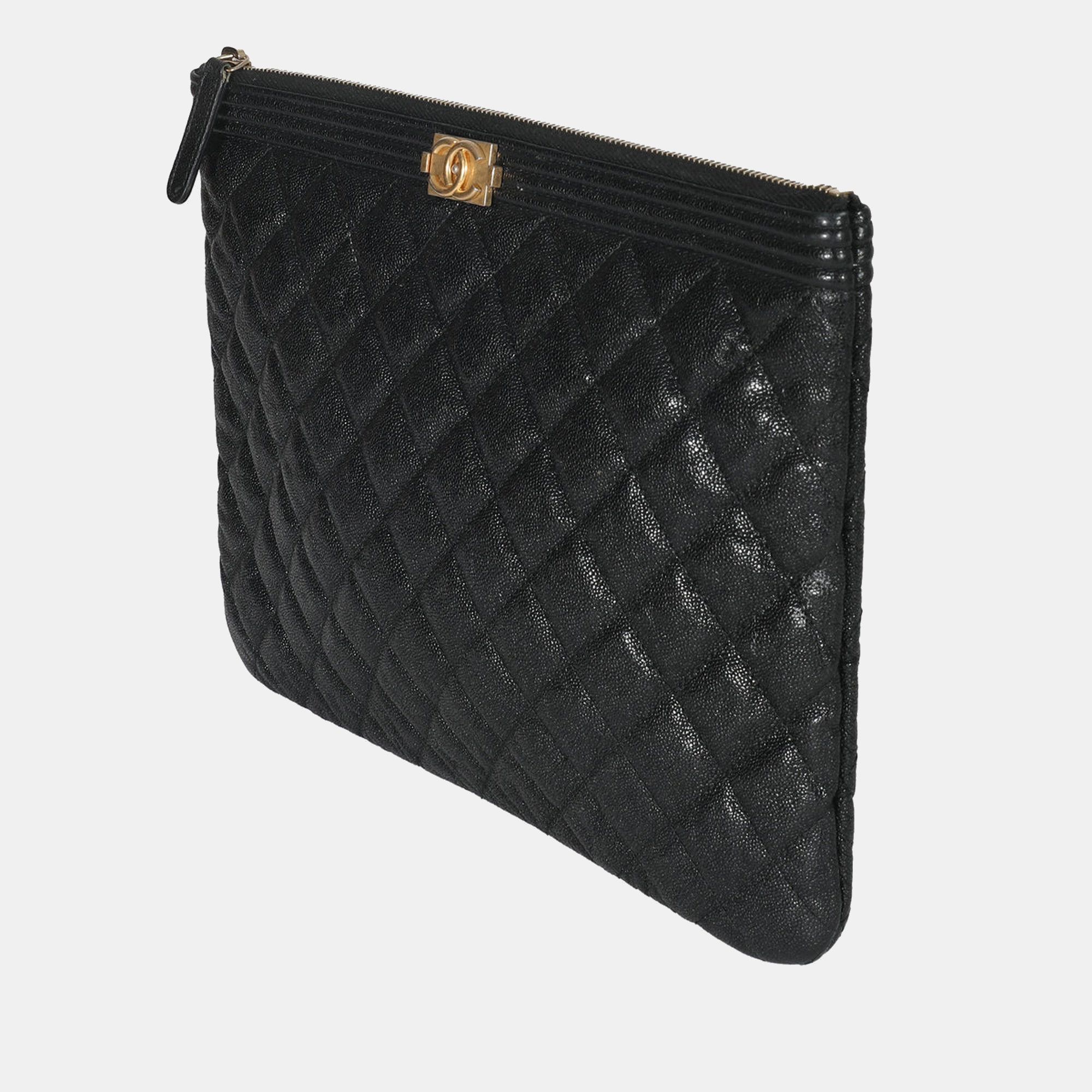 

Chanel Black Caviar Boy O Case