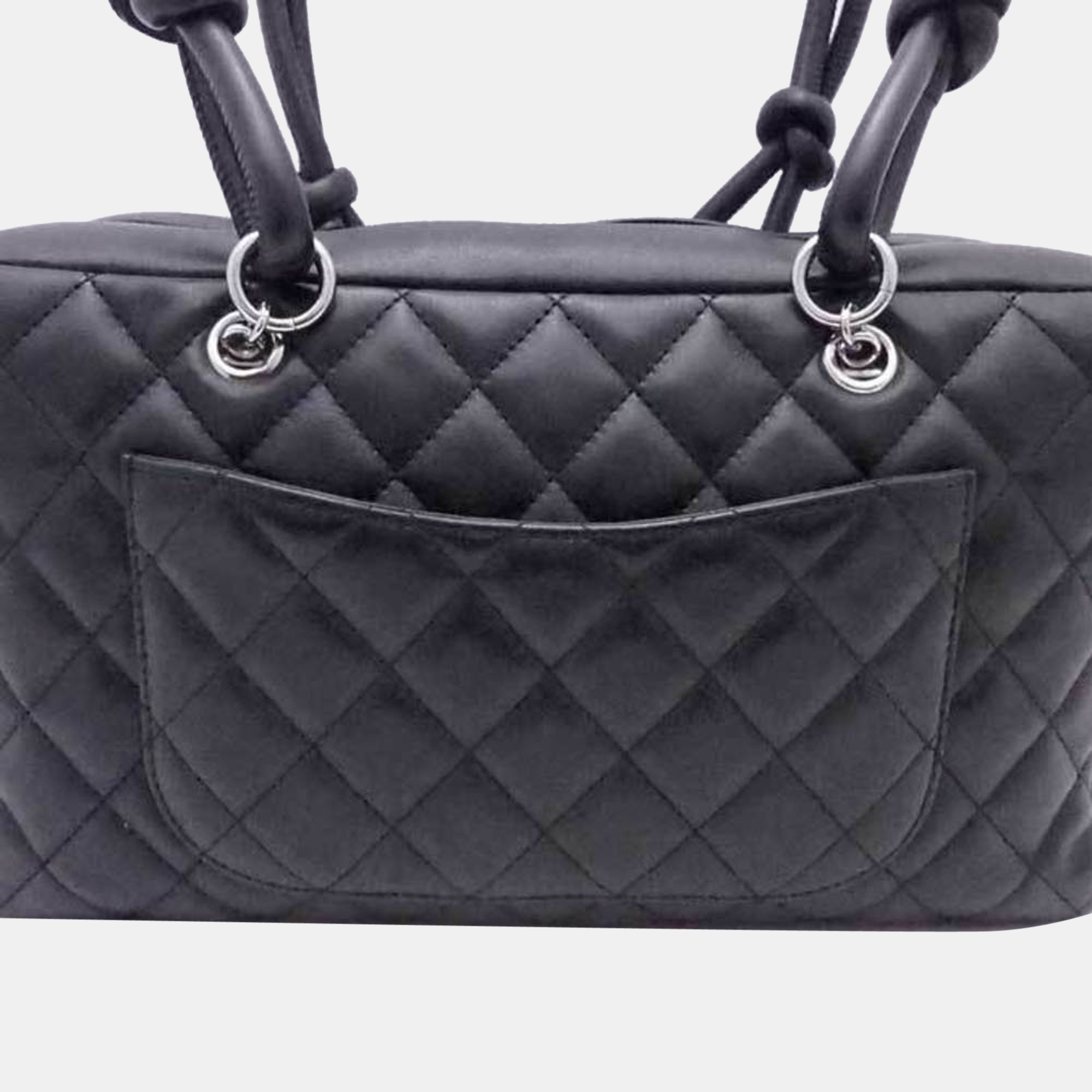 

Chanel Black Leather Cambon Ligne Bowler Bag