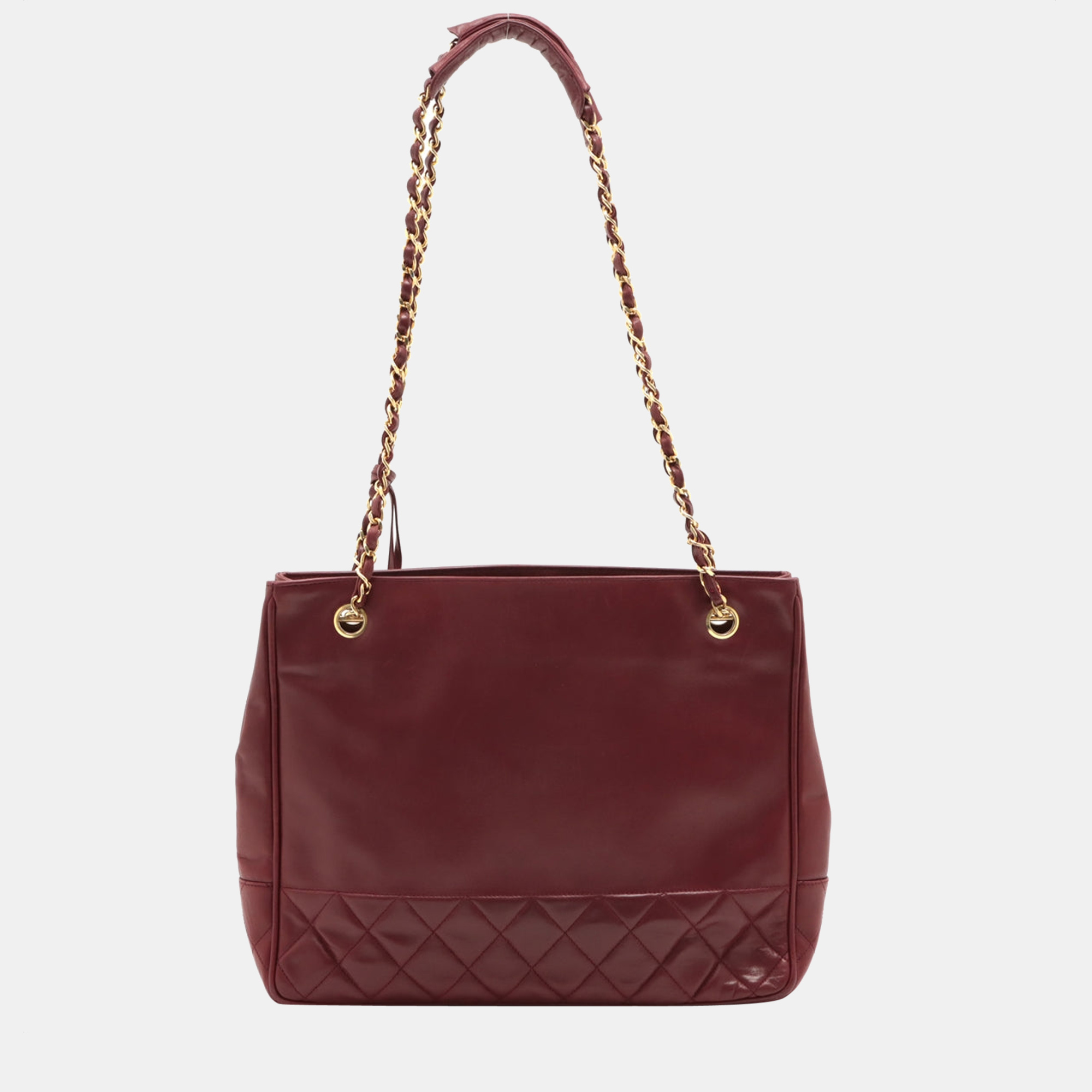 

Chanel Matelasse Ram leather Chain tote bag Bordeaux Gold Metal fittings 0648502, Burgundy