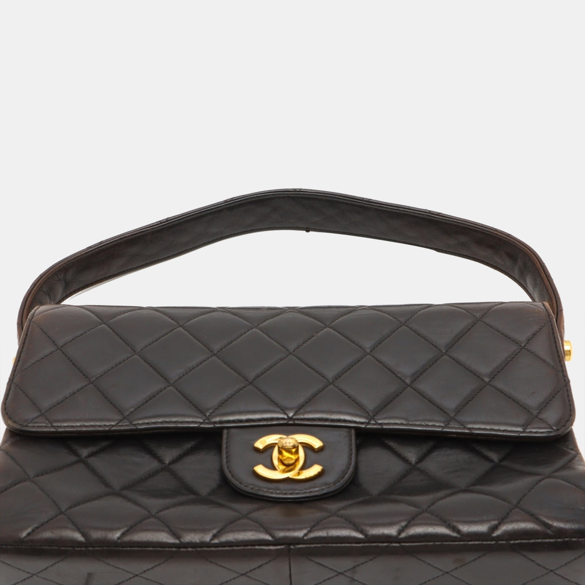 

Chanel Matelasse Ram leather Shoulder bag Double face Black Gold Metal fittings 4027685