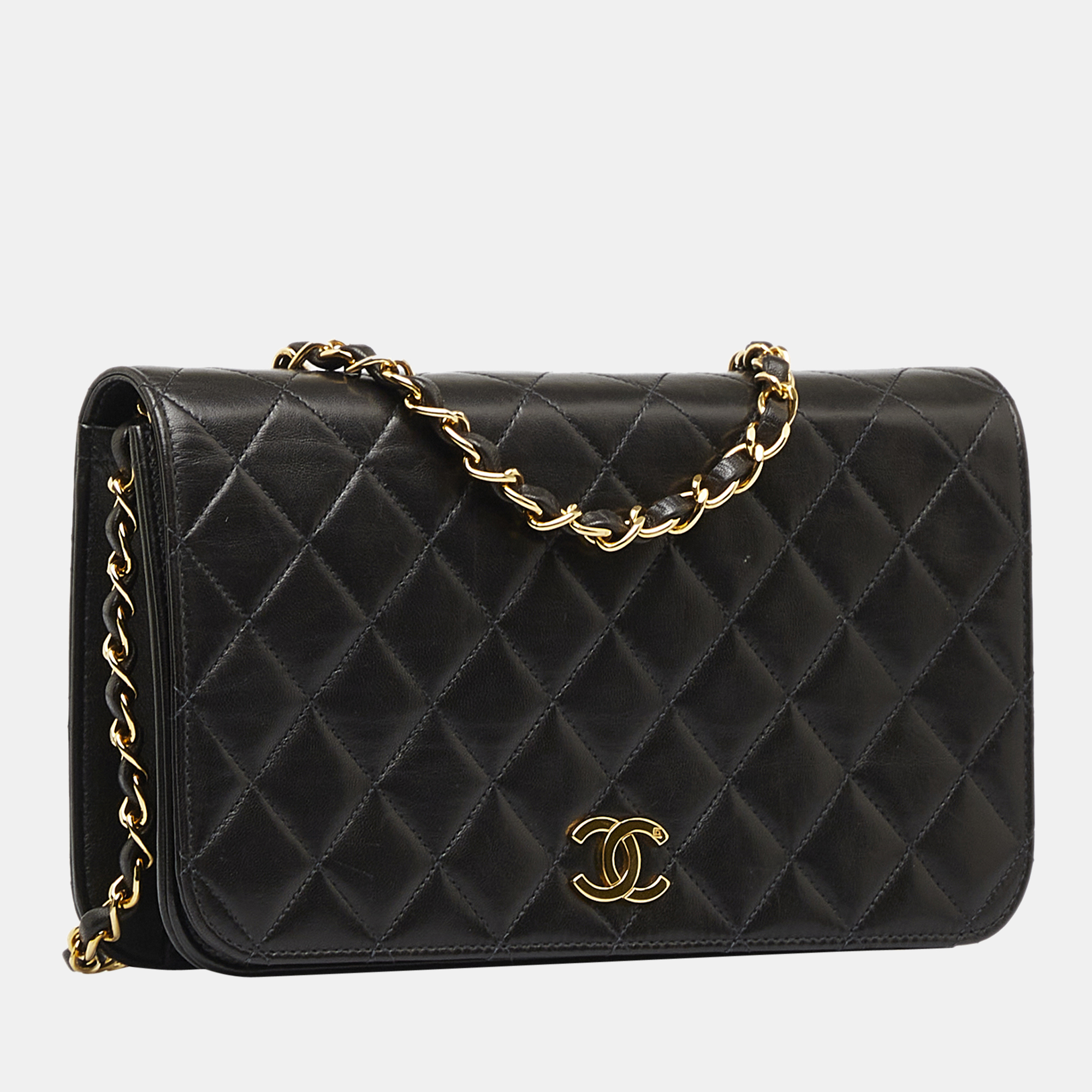 

Chanel Black Matelasse Lambskin Leather Wallet On Chain