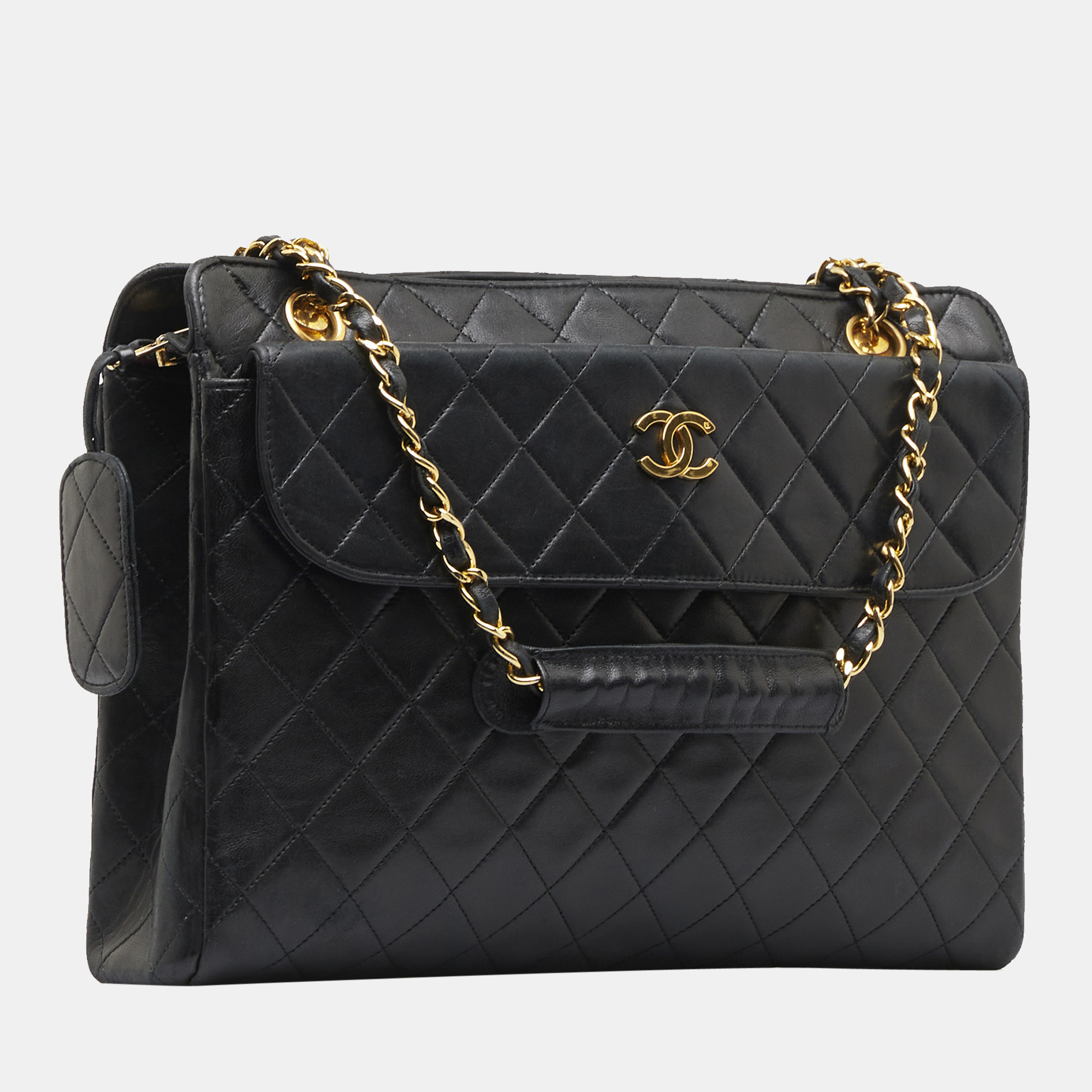 

Chanel Black CC Matelasse Shoulder Bag