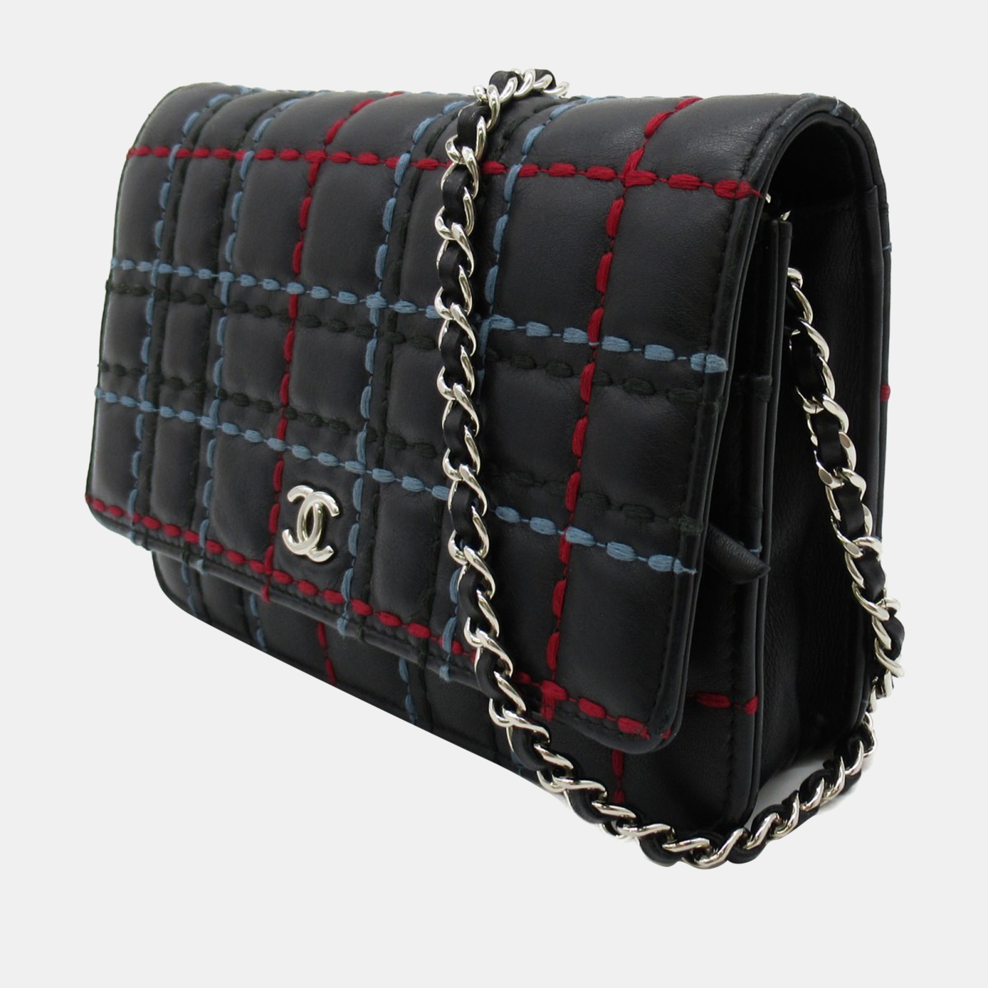 

Chanel Black Wild Stitch Wallet on Chain Crossbody Bag