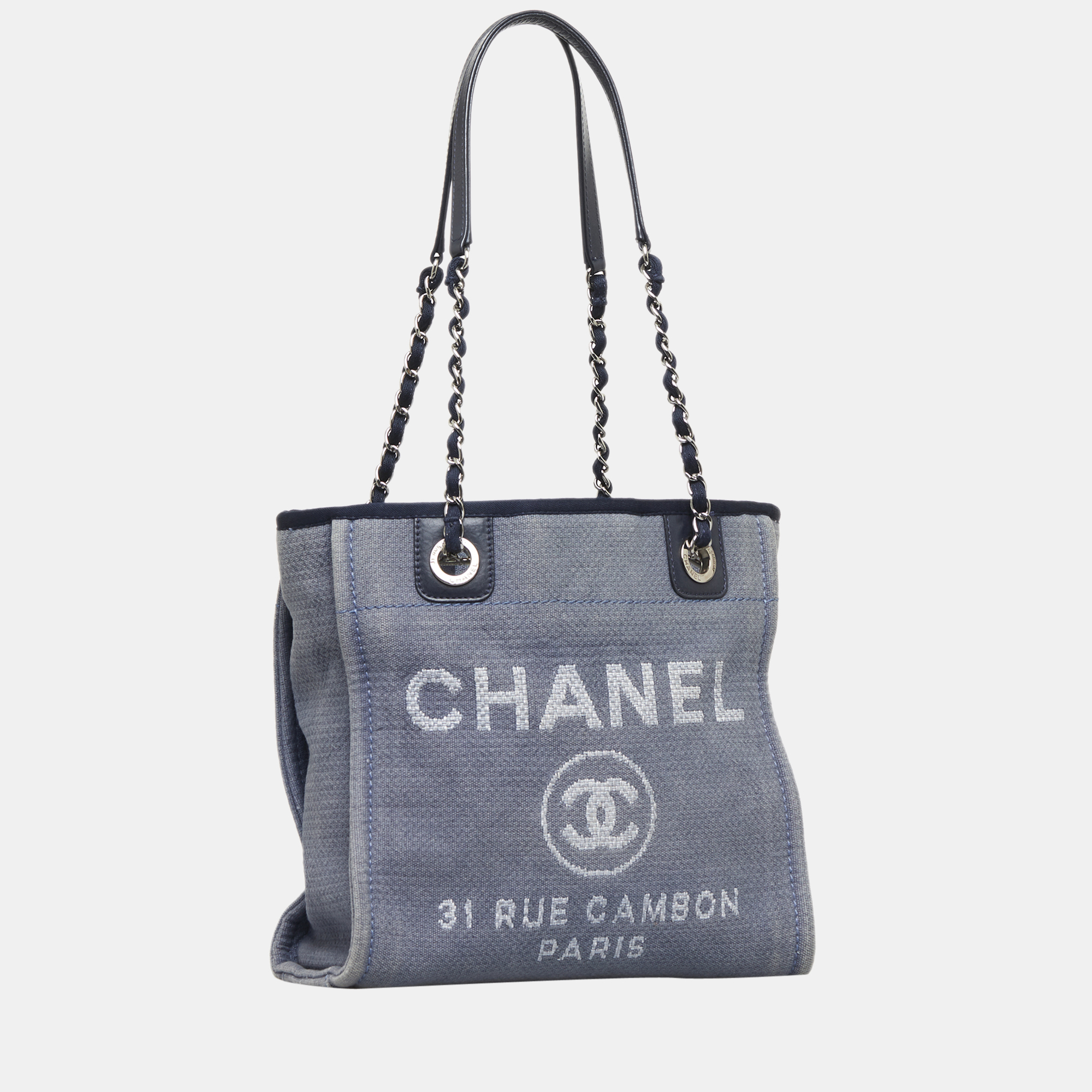 

Chanel Blue Small Deauville Tote