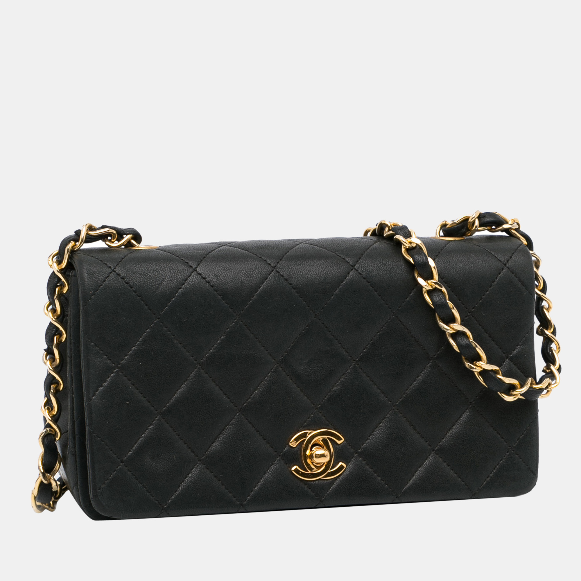 

Chanel Black CC Matelasse Lambskin Flap Crossbody