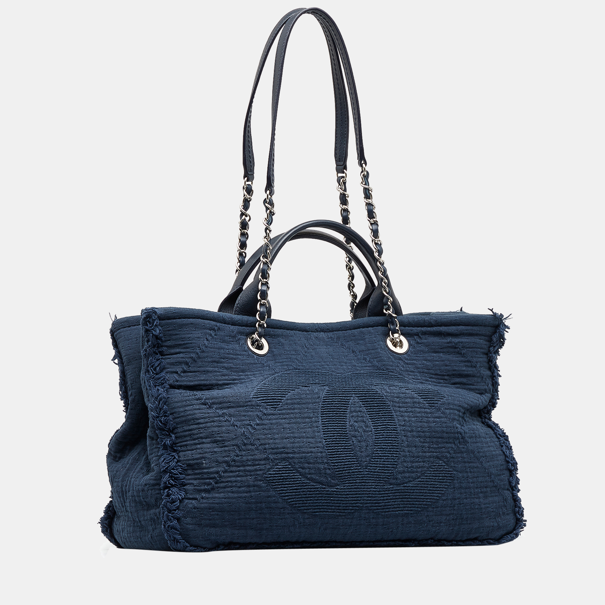 

Chanel Blue CC Double Face Deauville Tote