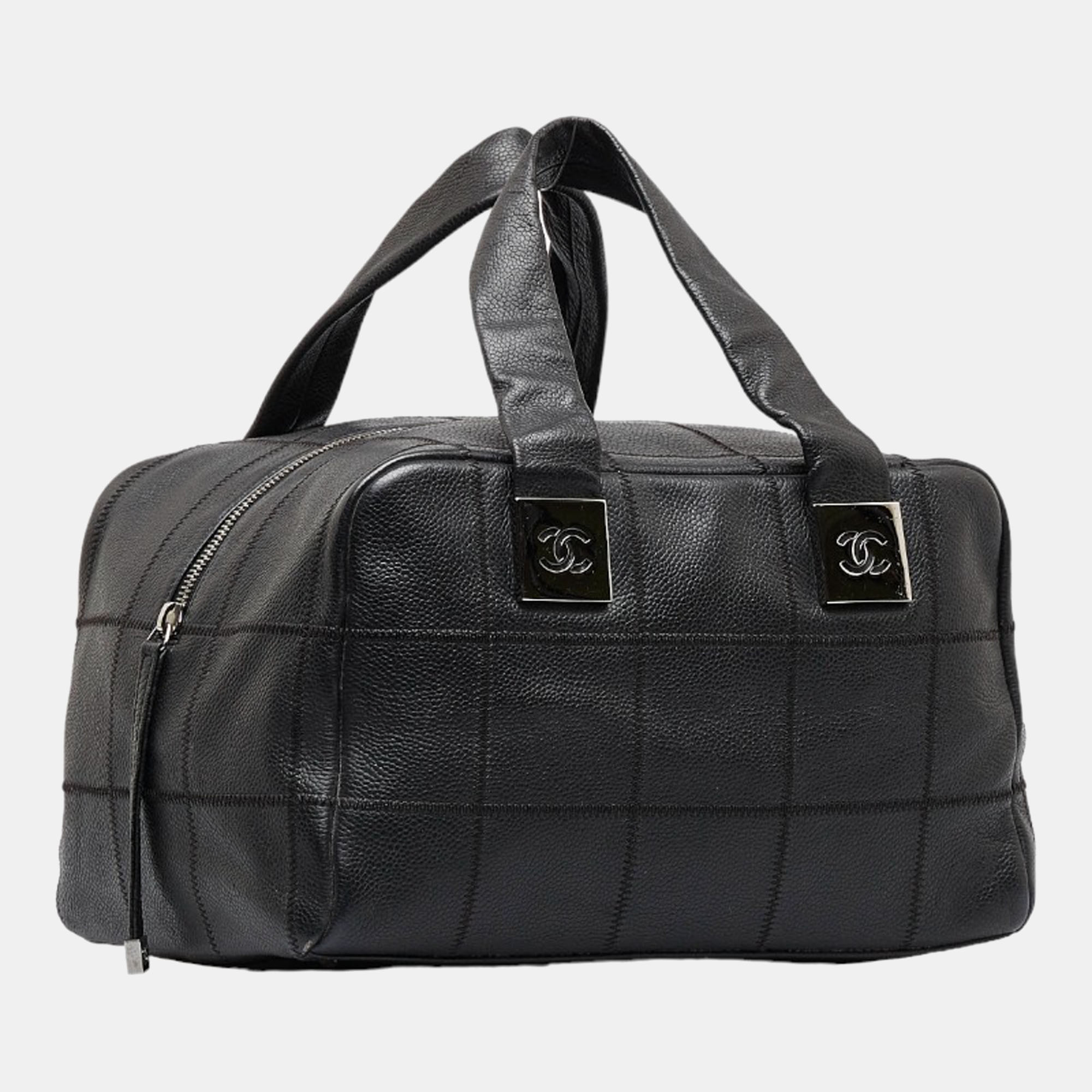

Chanel Black Caviar leather Choco Bar Handbag