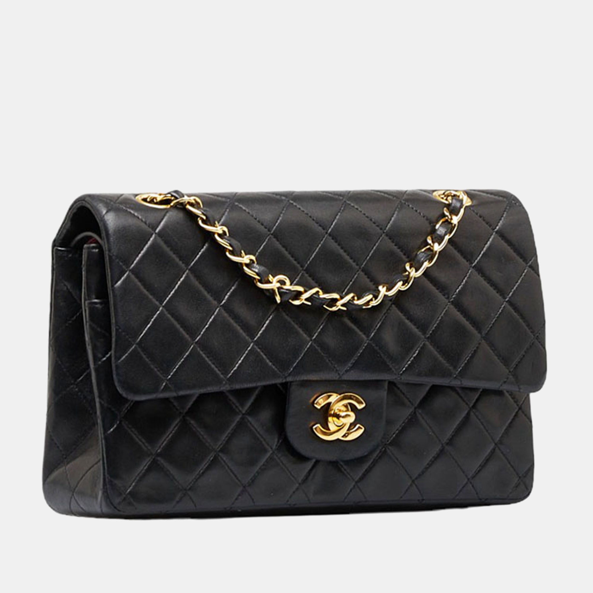 

Chanel Black Leather Medium Classic Double Flap Bag