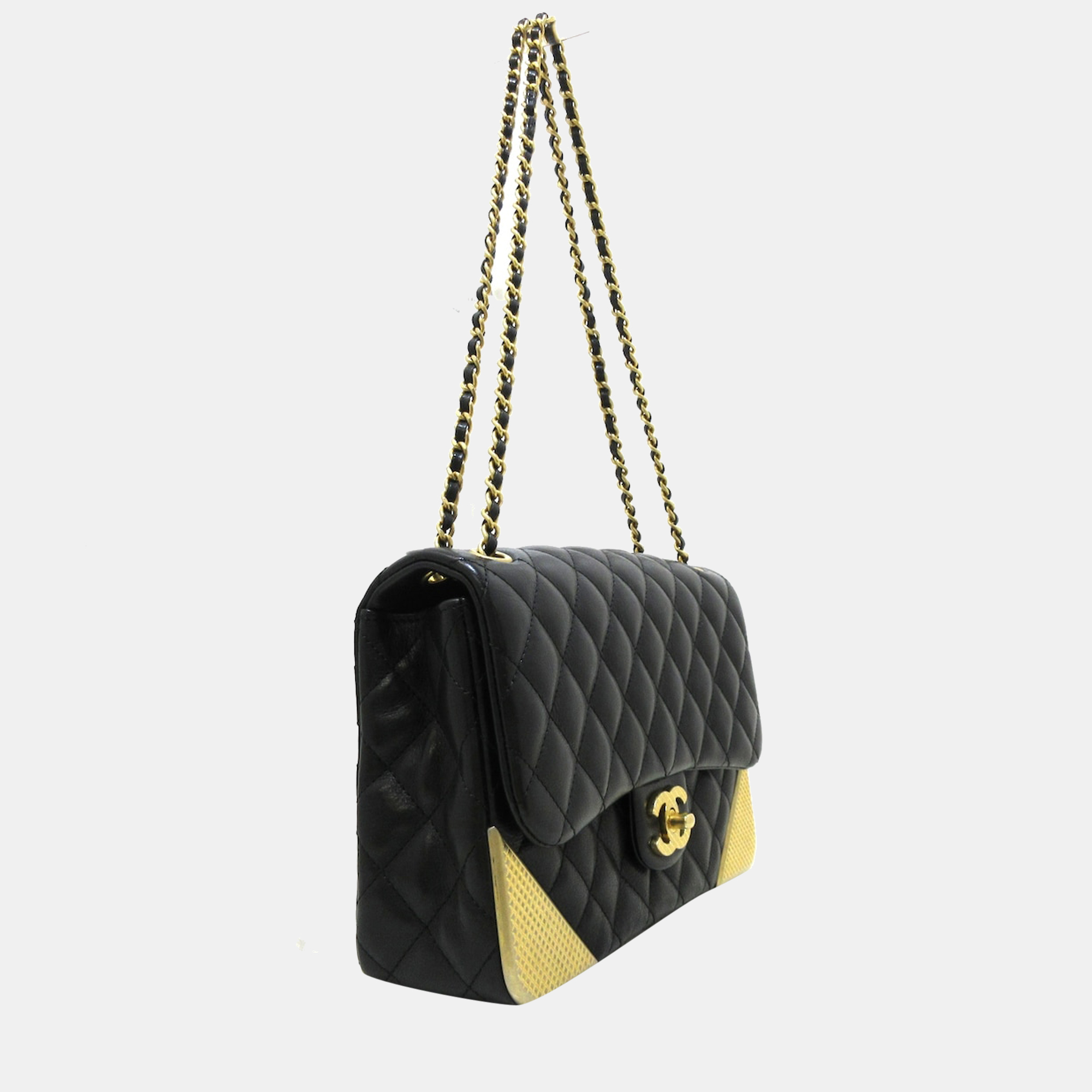 

Chanel Black Leather flap bag