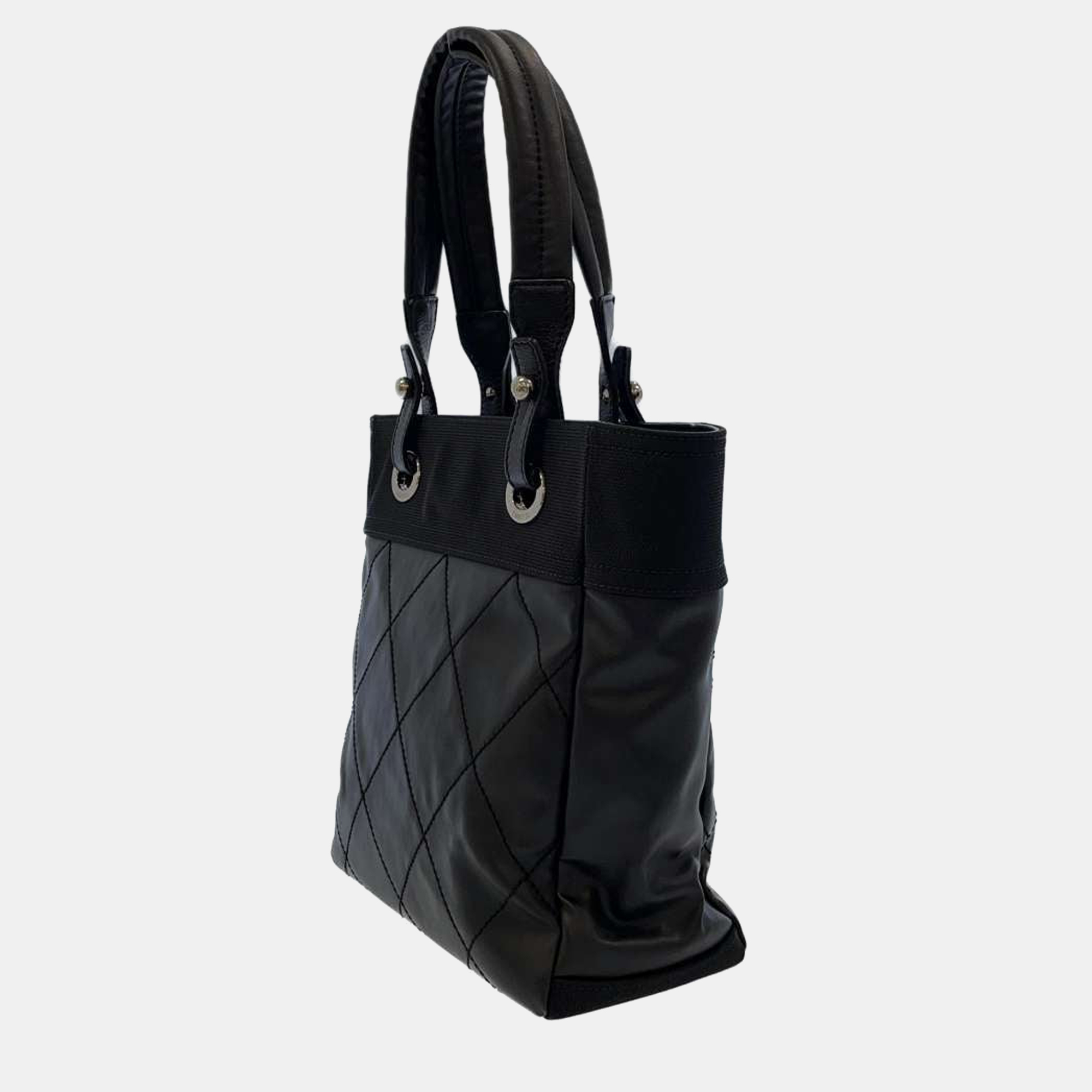 

Chanel Black Canvas and Leather Paris-Biarritz PM Bag