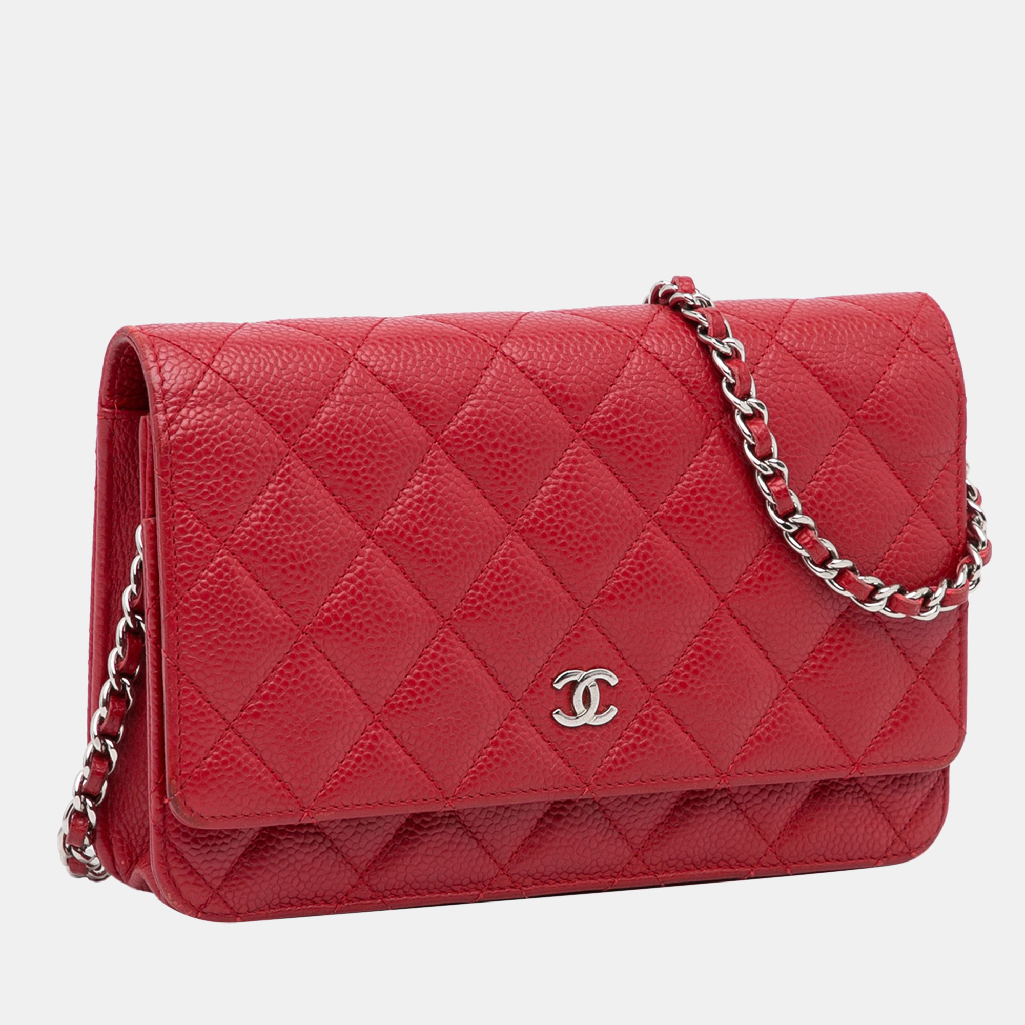 

Chanel Red Caviar Wallet On Chain