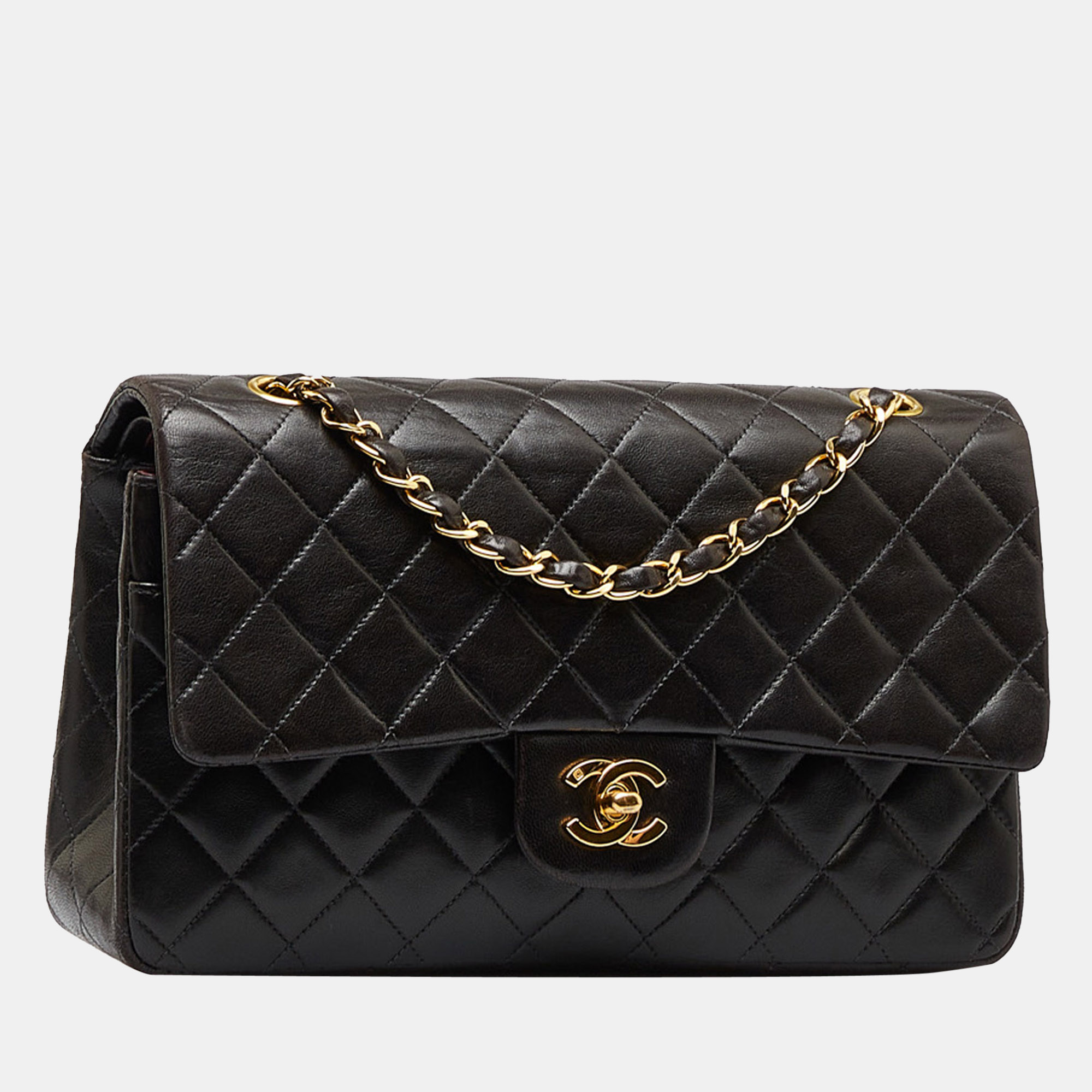 

Chanel Black Medium Classic Lambskin Double Flap