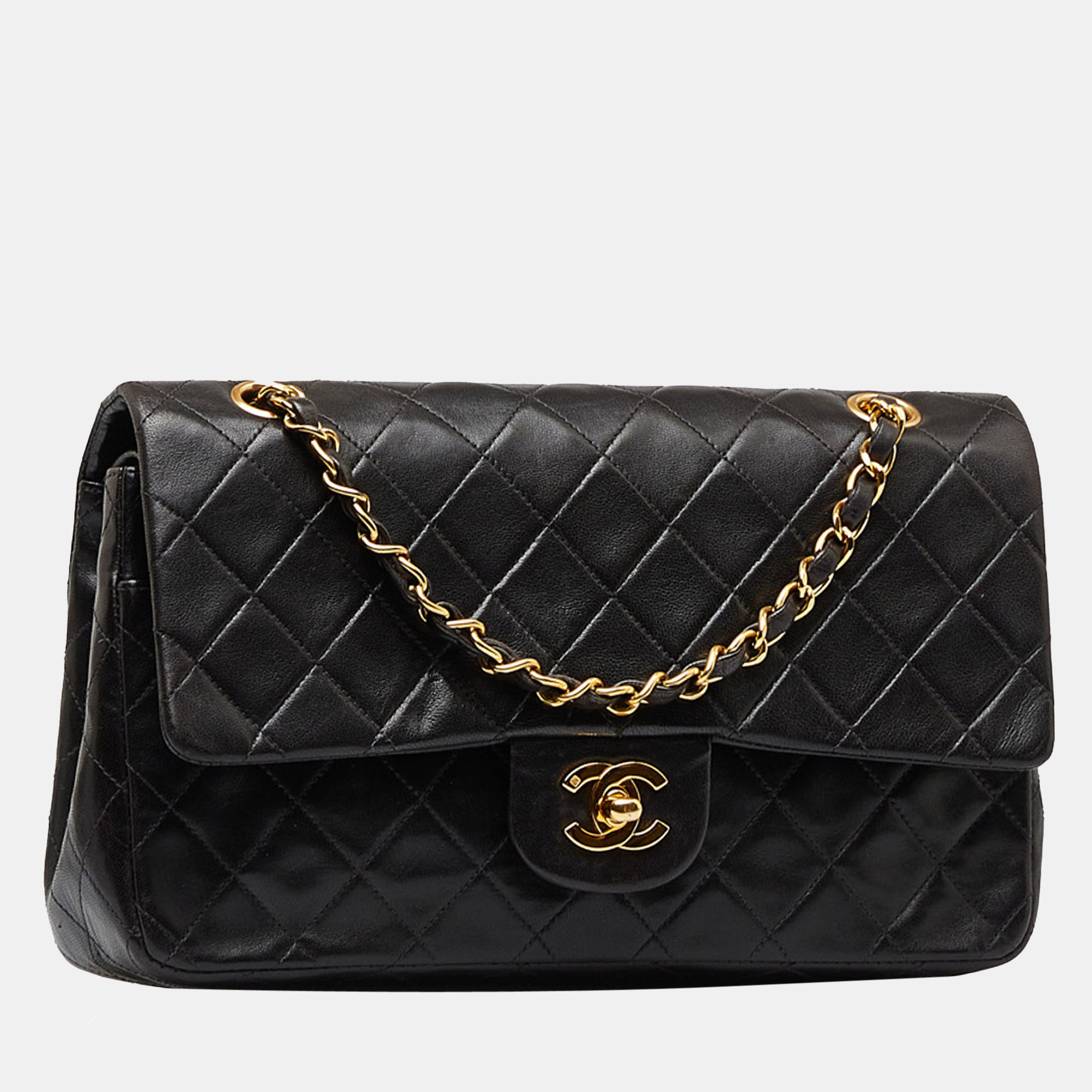 

Chanel Black Medium Classic Lambskin Double Flap