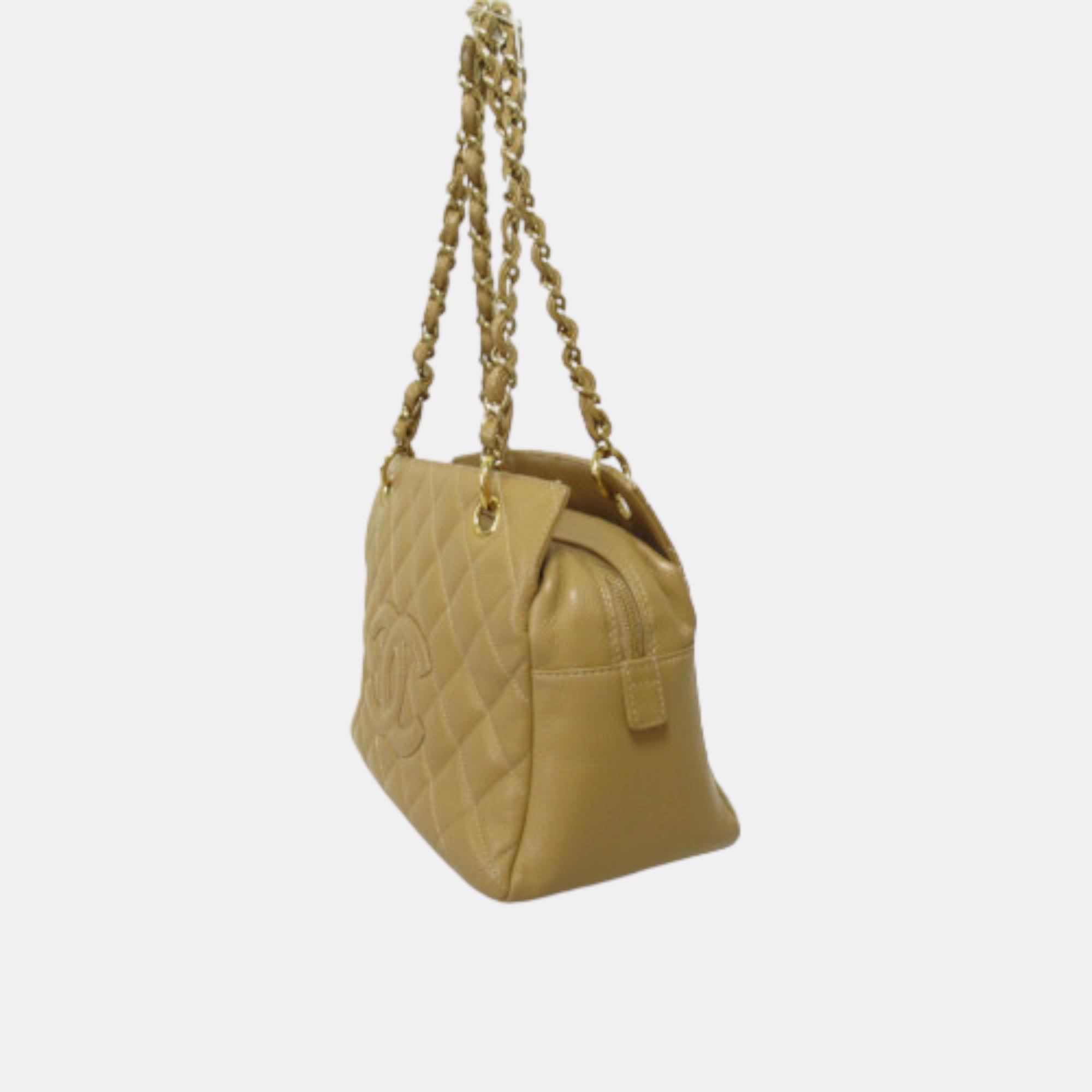 

Chanel Beige Petite Timeless Shopper Tote Bag