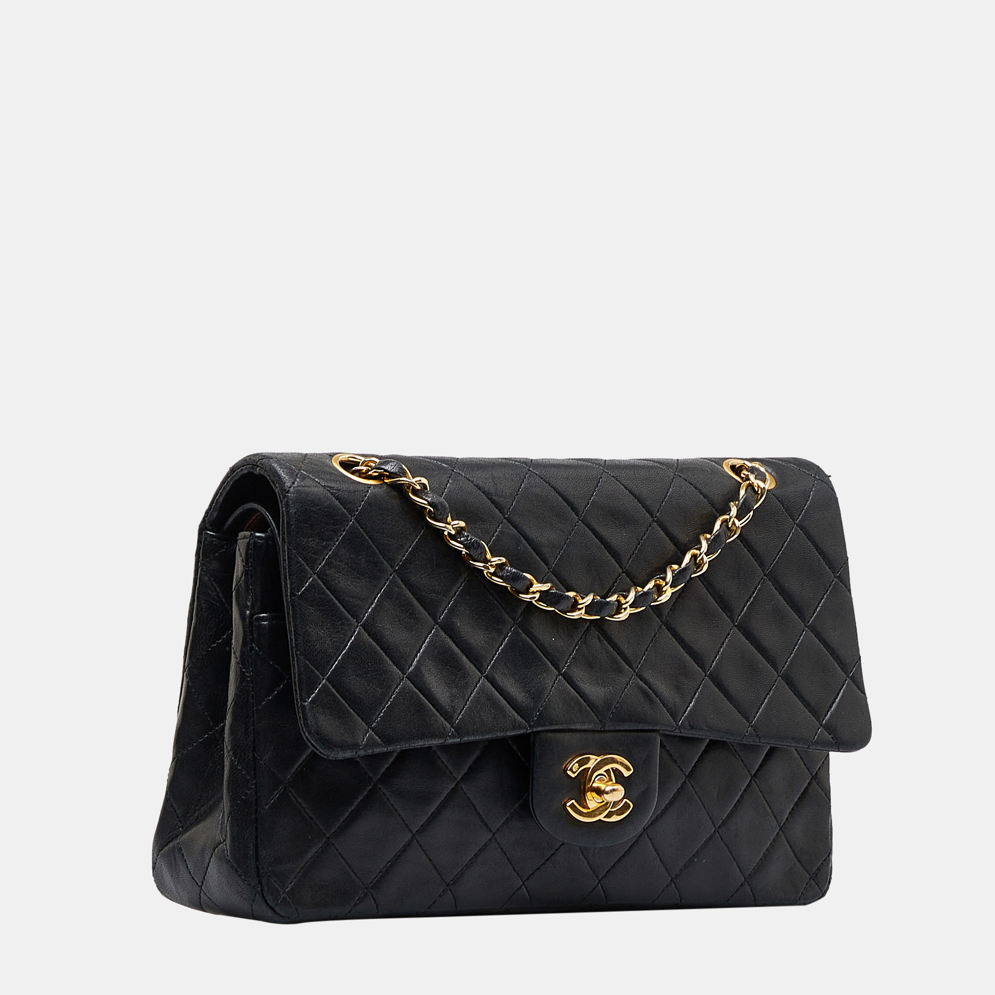 

Chanel Black Medium Classic Lambskin Double Flap