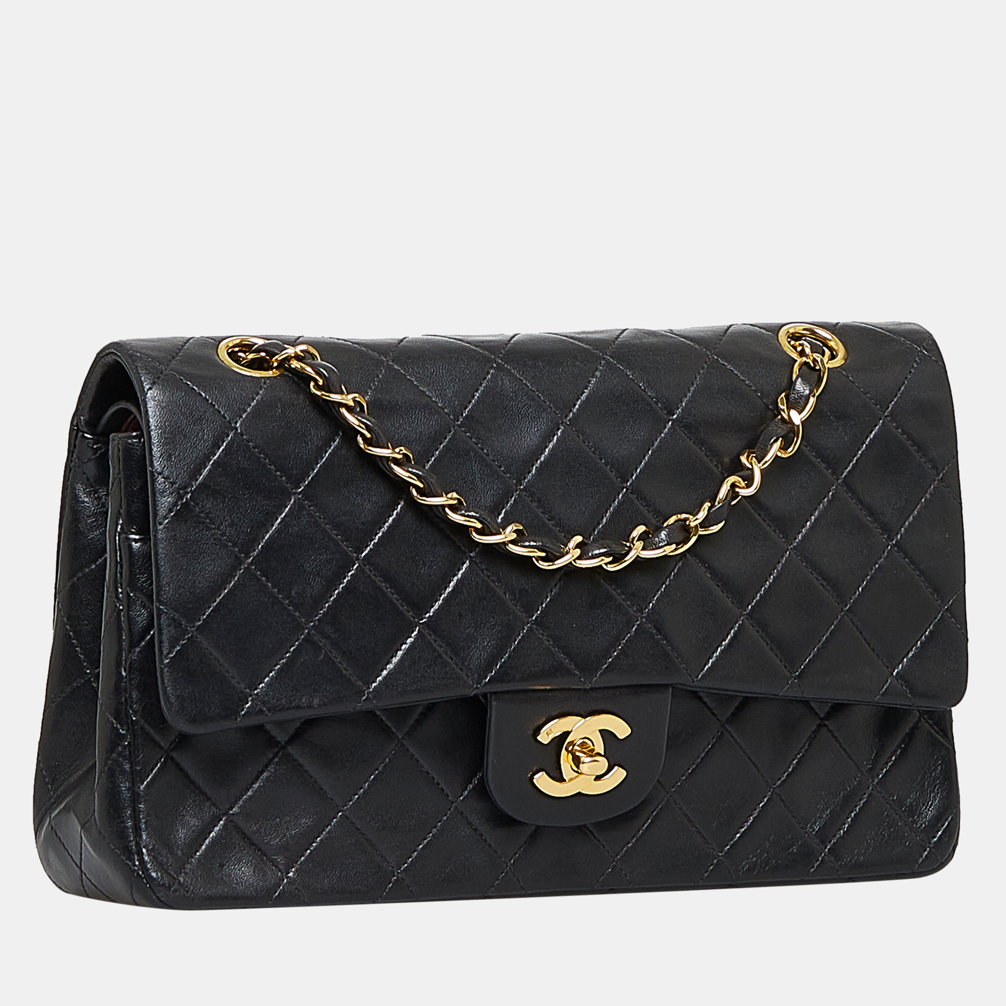 

Chanel Black Medium Classic Lambskin Double Flap
