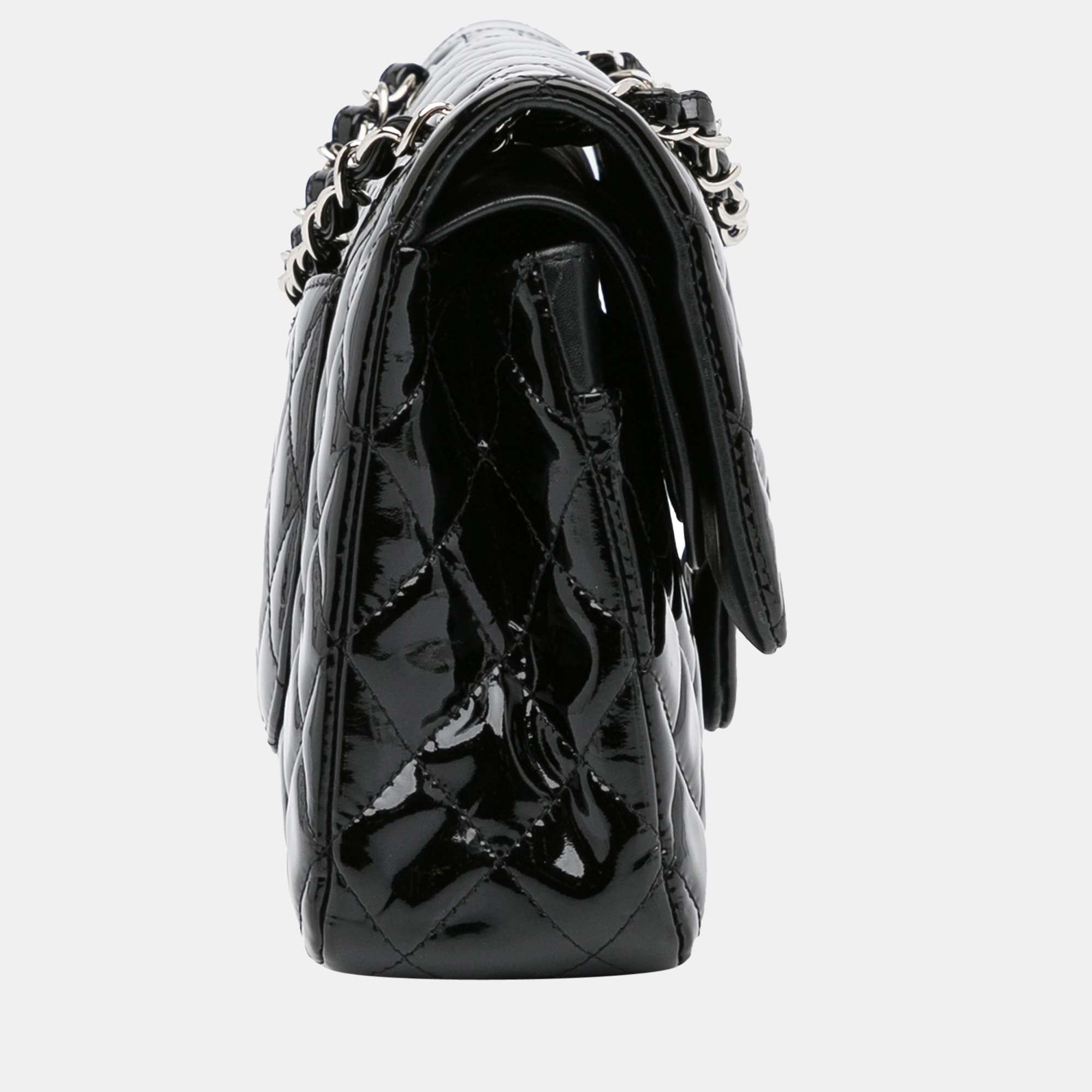 

Chanel Black Medium Classic Patent Double Flap