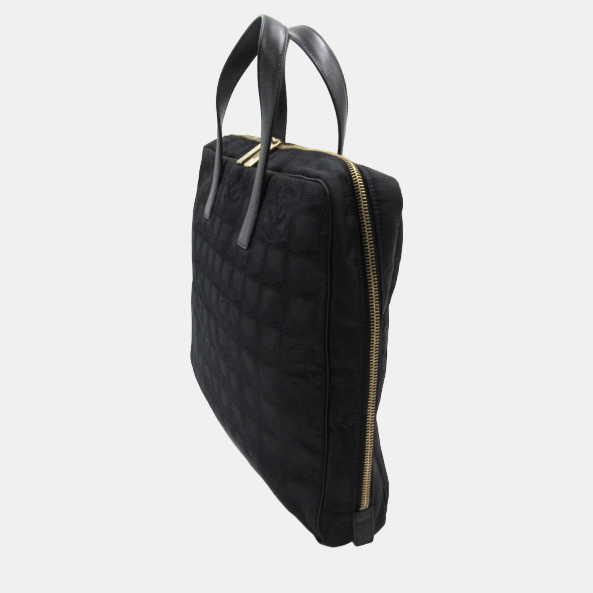 

Chanel Black Canvas New Travel Line Nylon Business Bag