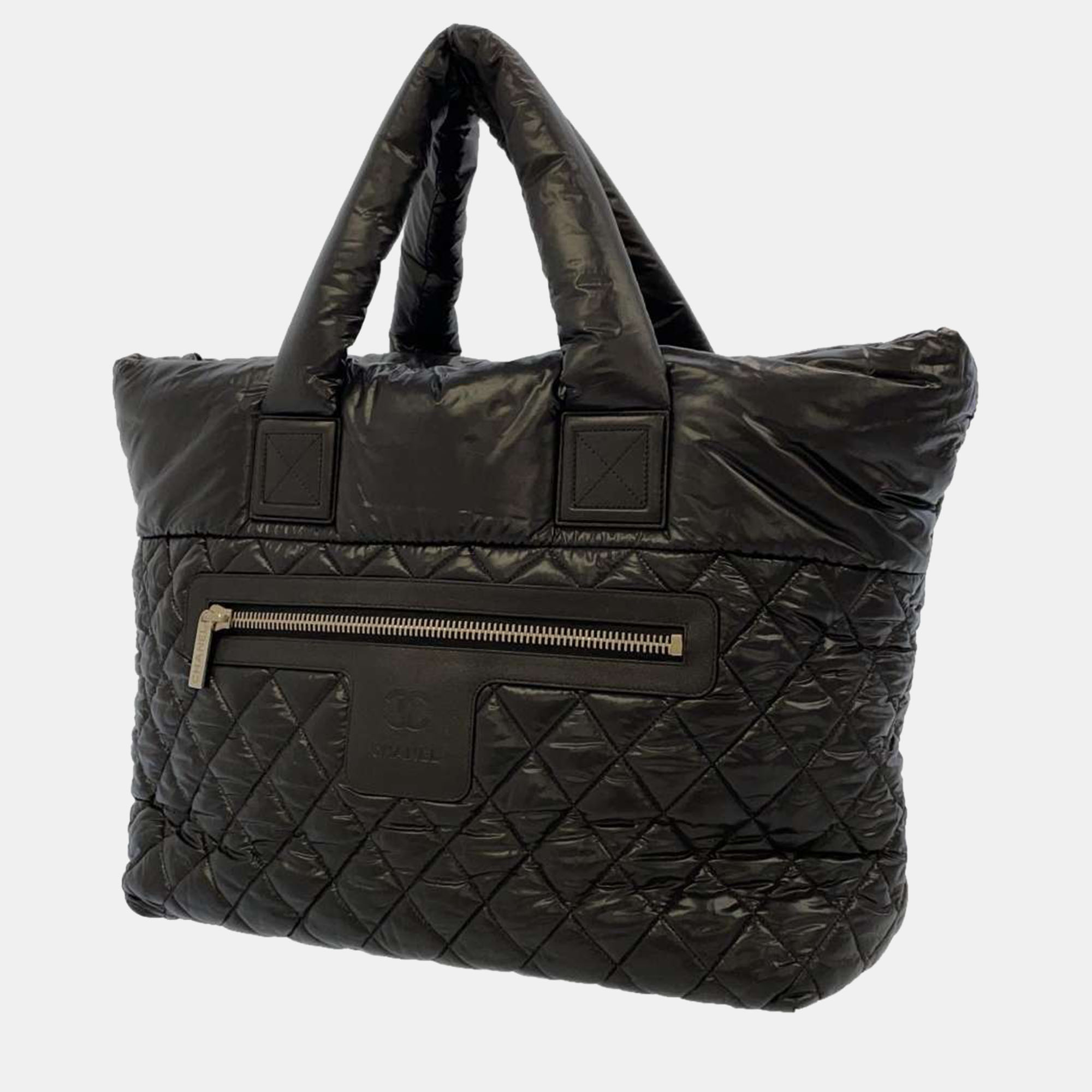Pre-owned Chanel Black Nylon Coco Cocoon Tote Bag