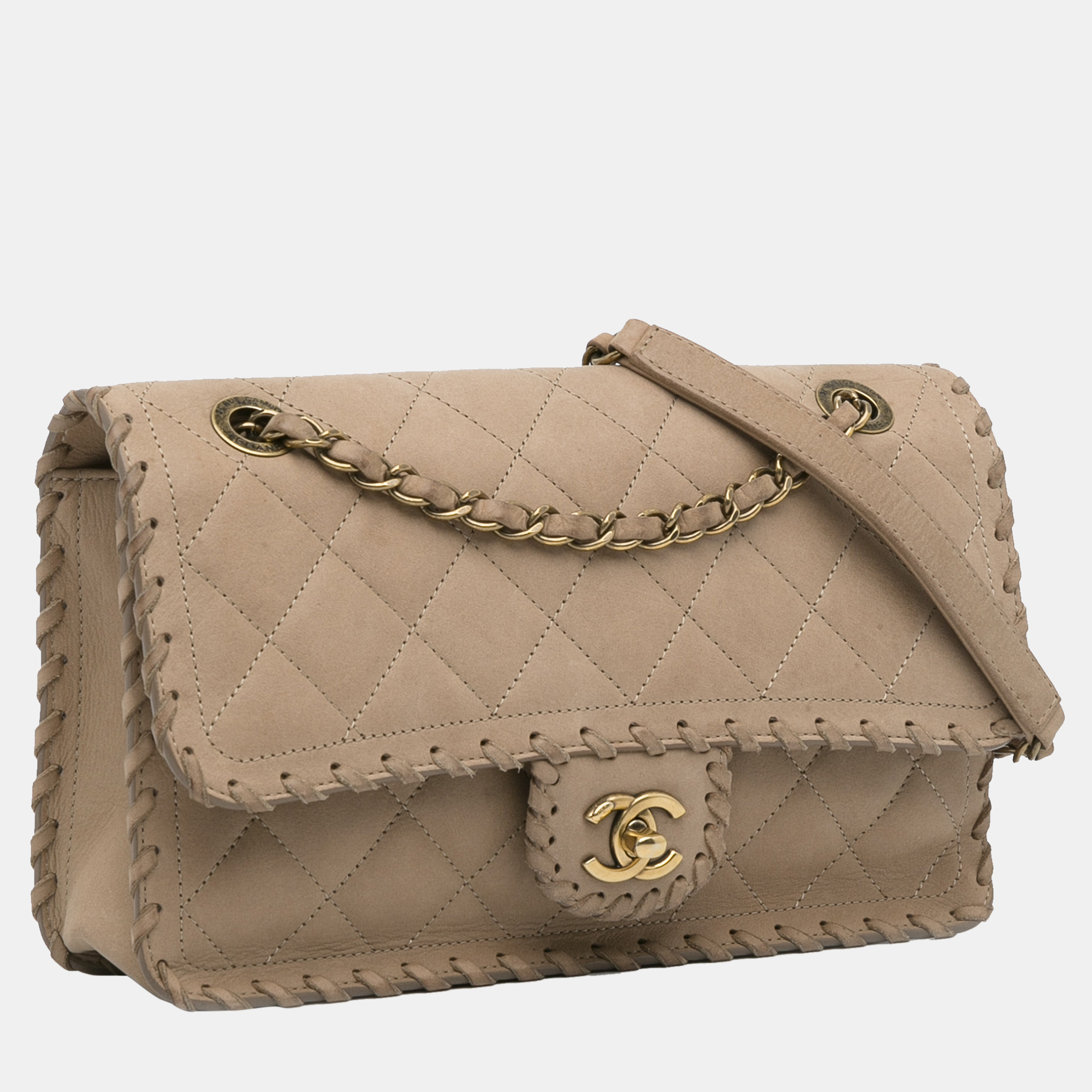 

Chanel Happy Stitch Flap Bag, Brown