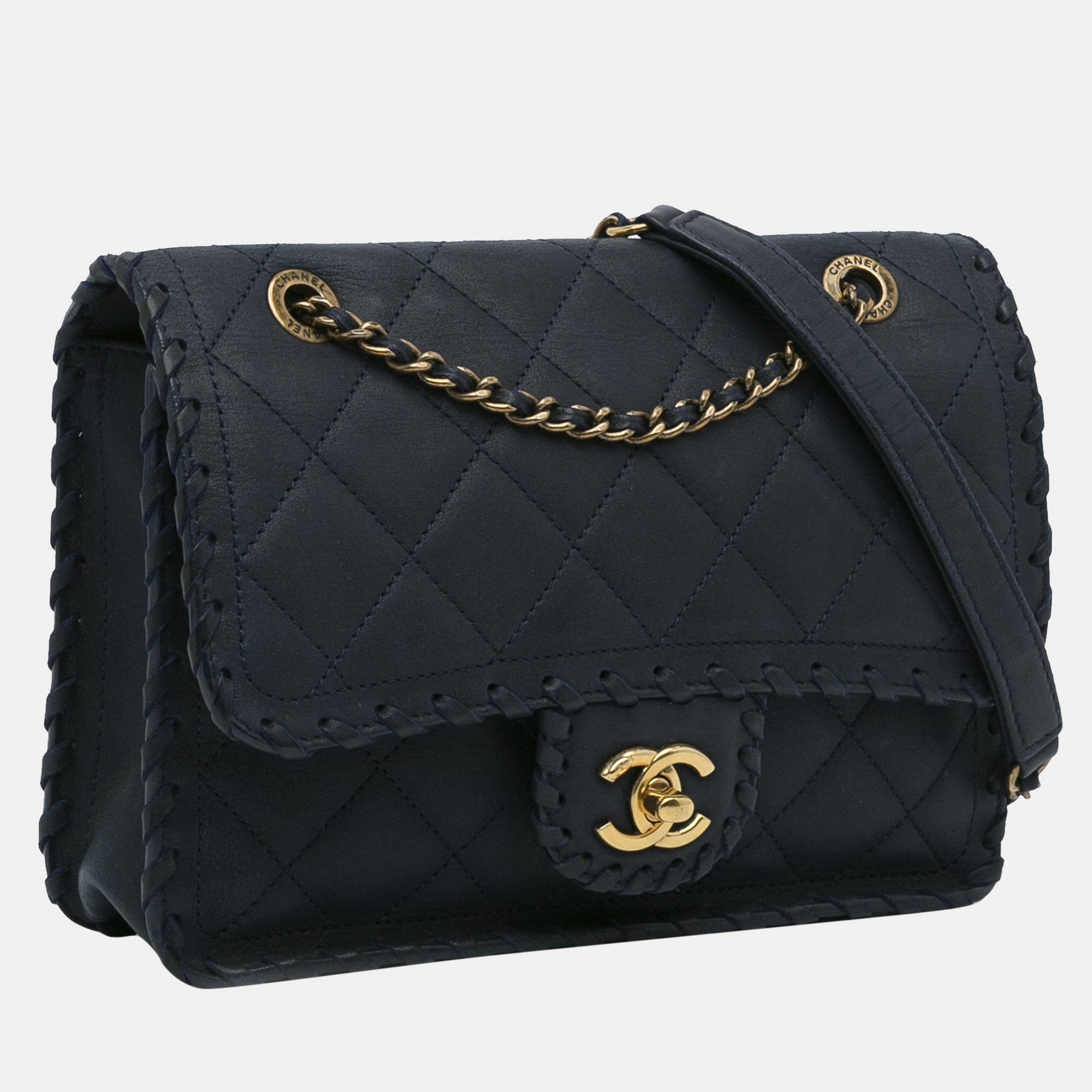 

Chanel Happy Stitch Flap Bag, Blue