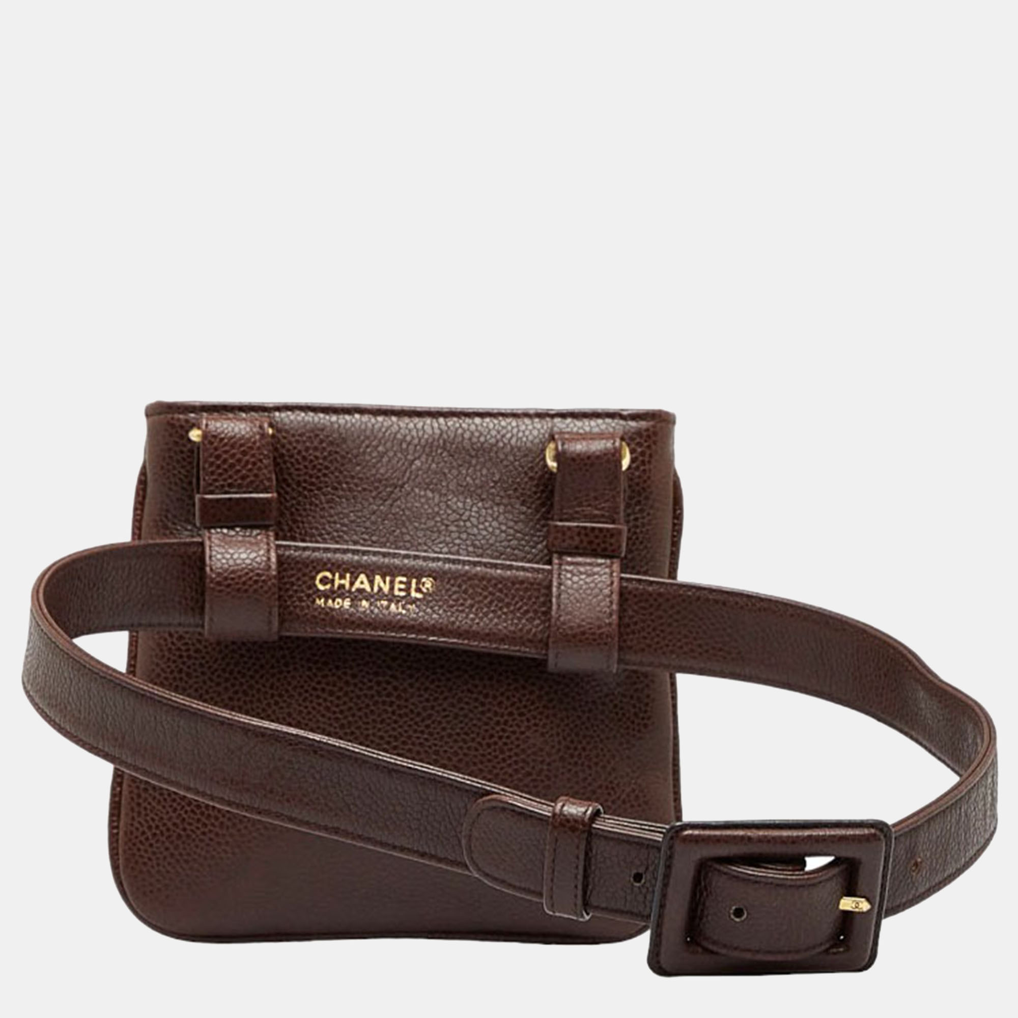 

Chanel Brown Leather CC Belt Bag