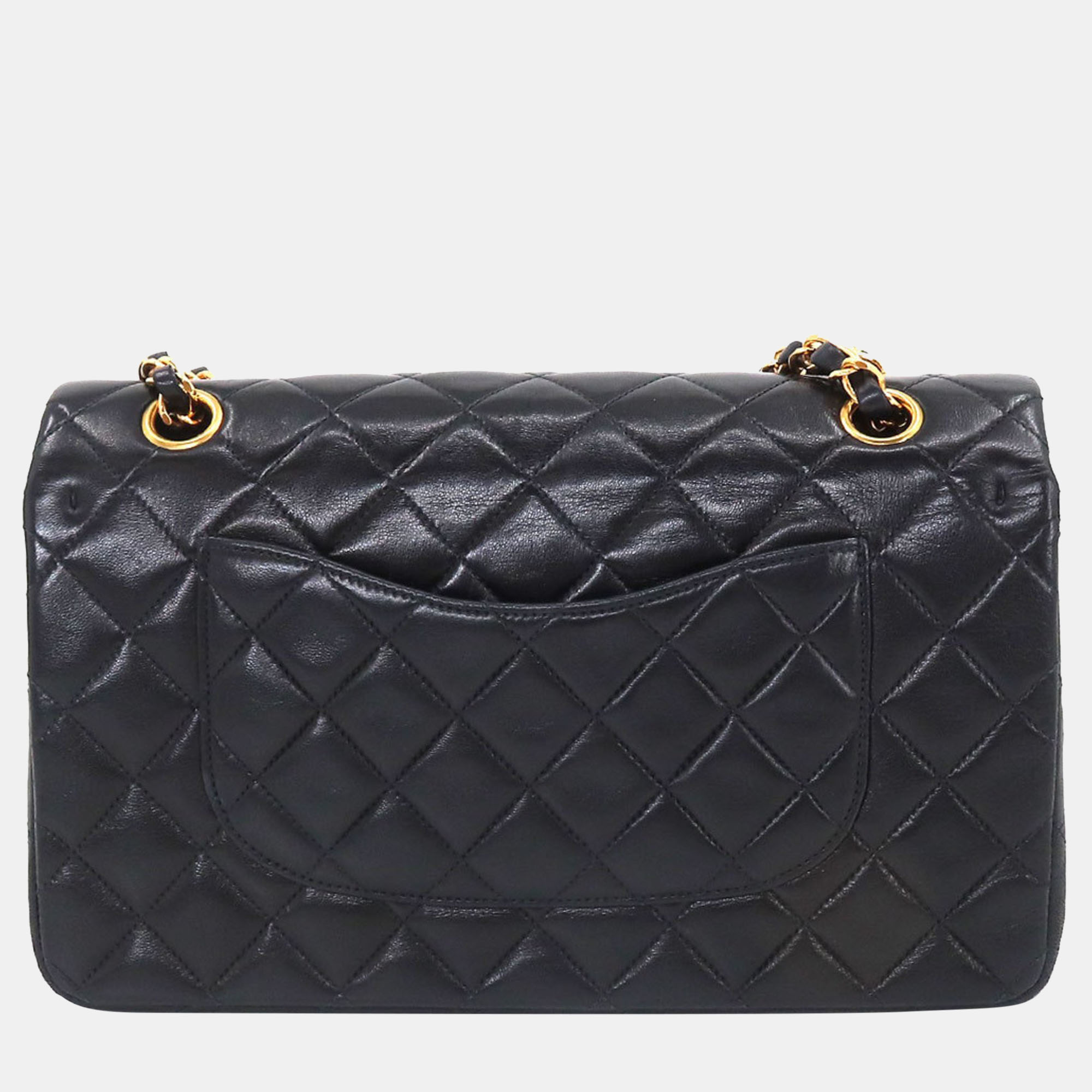 

Chanel Black Leather Medium Classic Double Flap Shoulder Bag