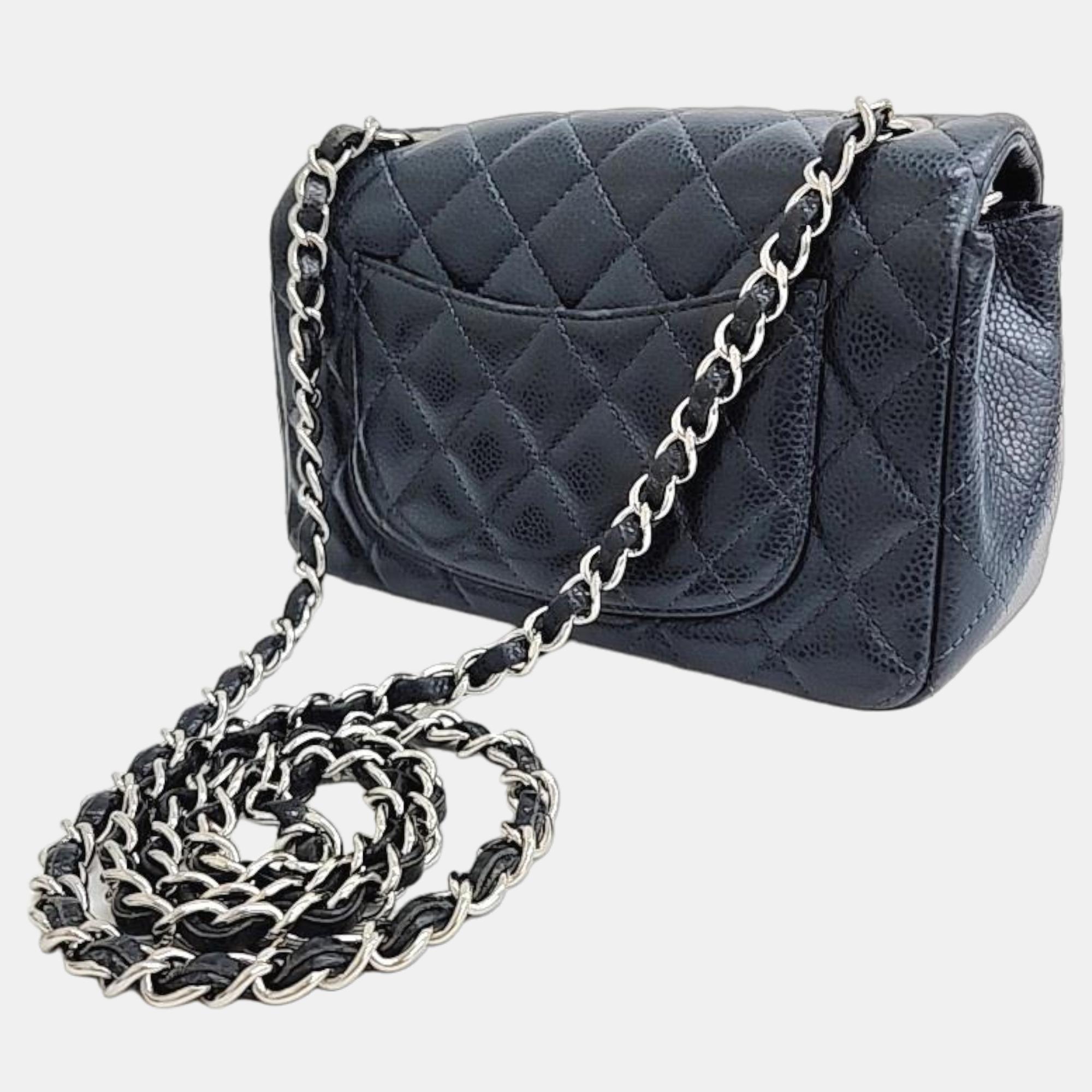 

Chanel black Caviar Classic Mini Crossbody Bag