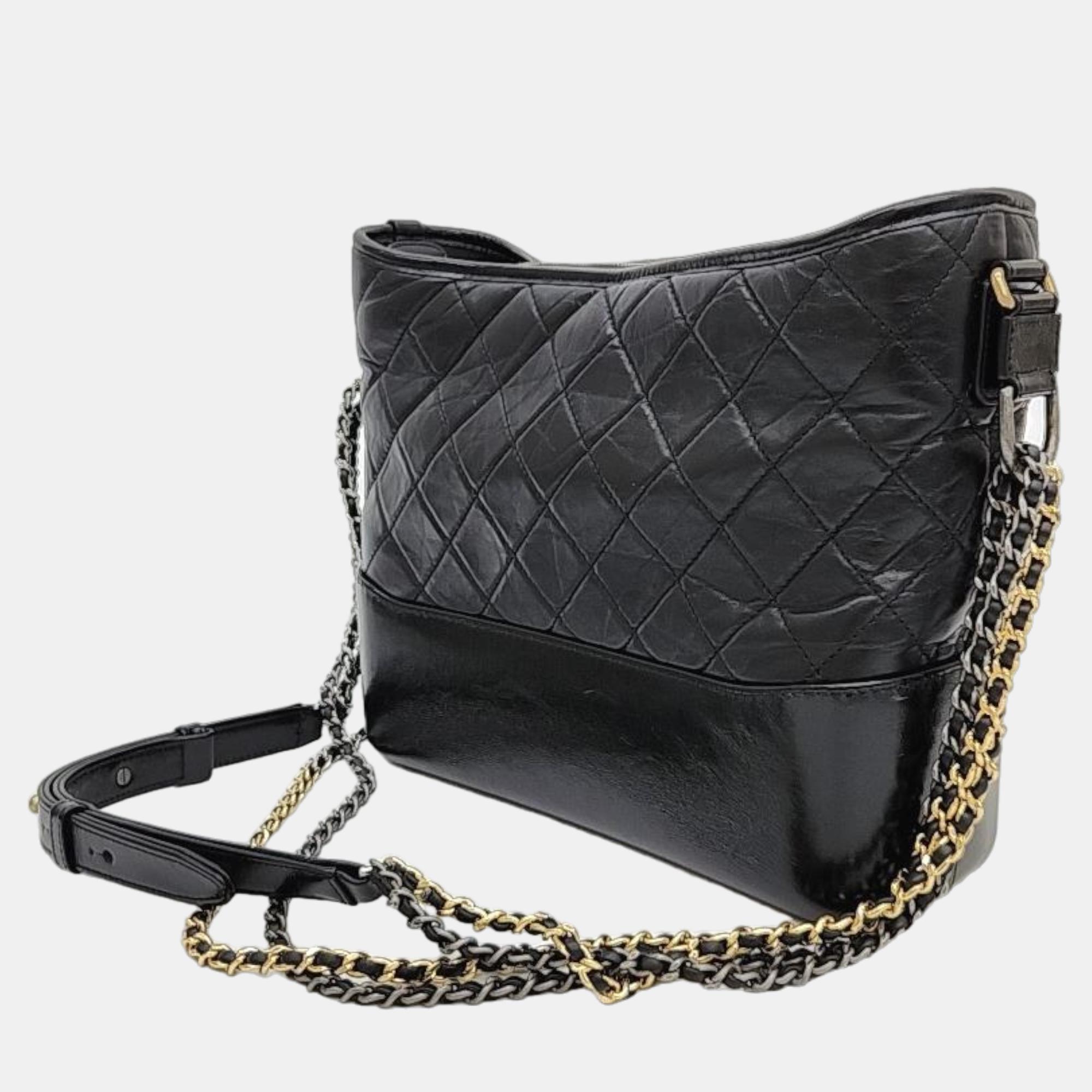 

Chanel Black Gabrielle Medium Hobo Bag