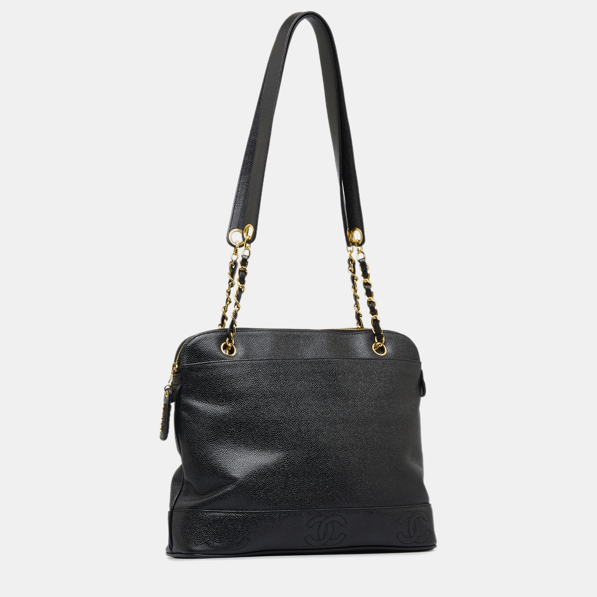 

Chanel Triple CC Caviar Shoulder Bag, Black