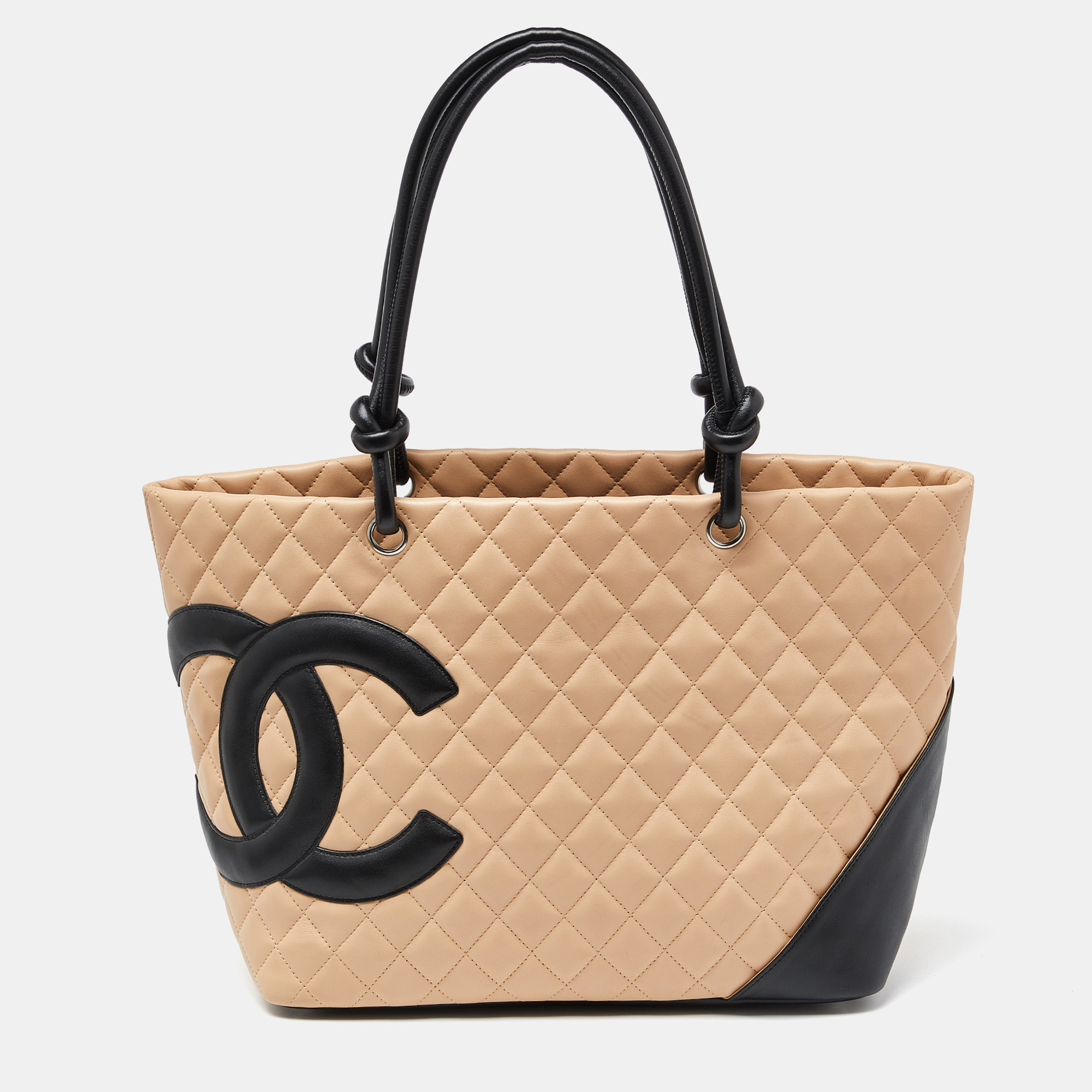 Chanel Beige Cambon Ligne Large Quilted Tote (SXZ) 144010016410 – Max Pawn