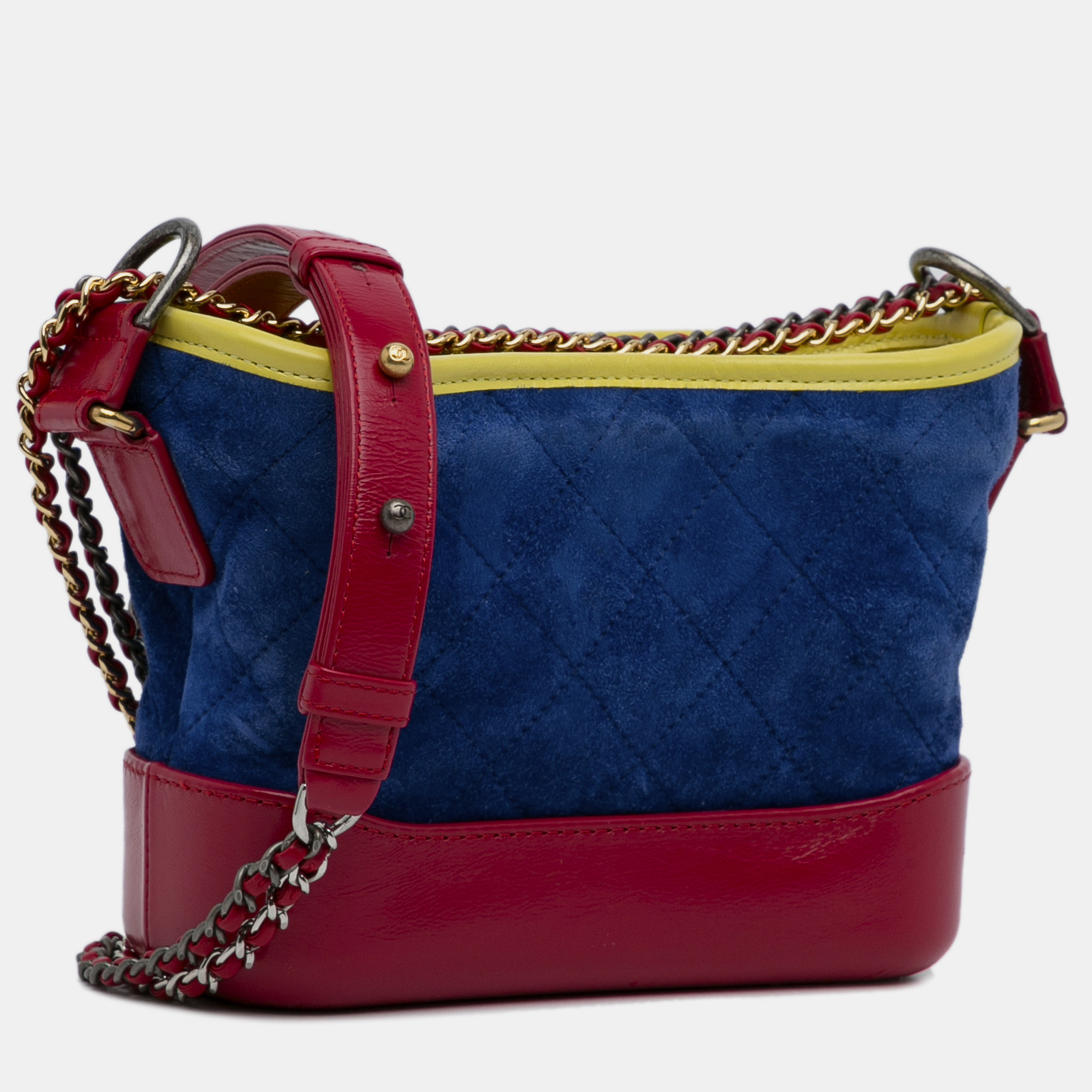 

Chanel Small Gabrielle Suede Crossbody Bag, Blue