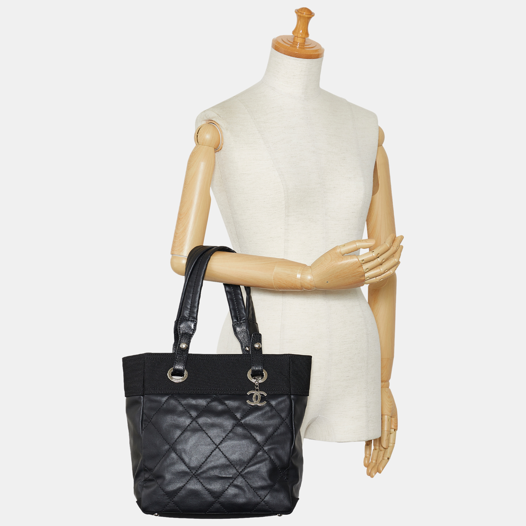 

Chanel Black Canvas Paris Biarritz Tote