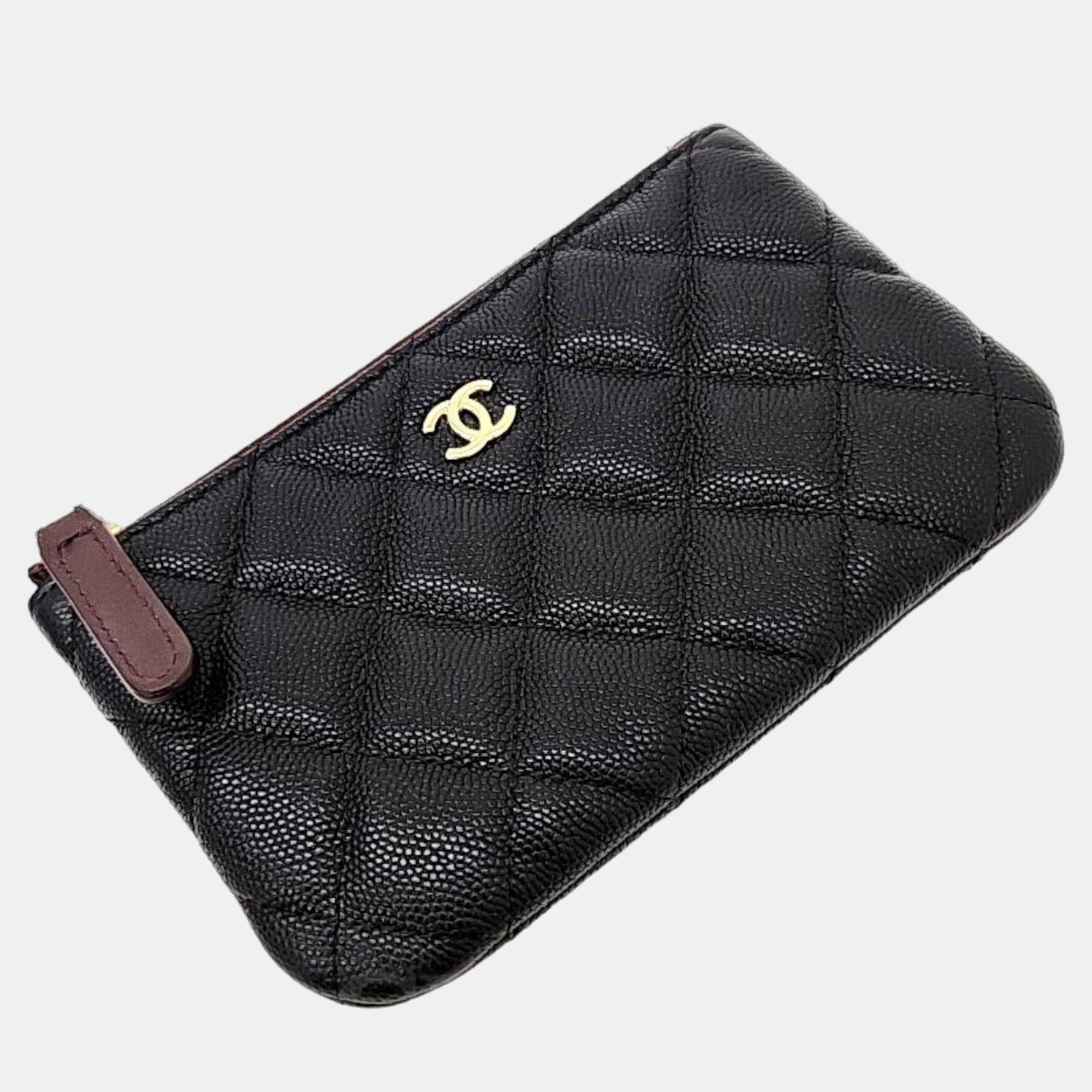 

Chanel Black Caviar mini pouch