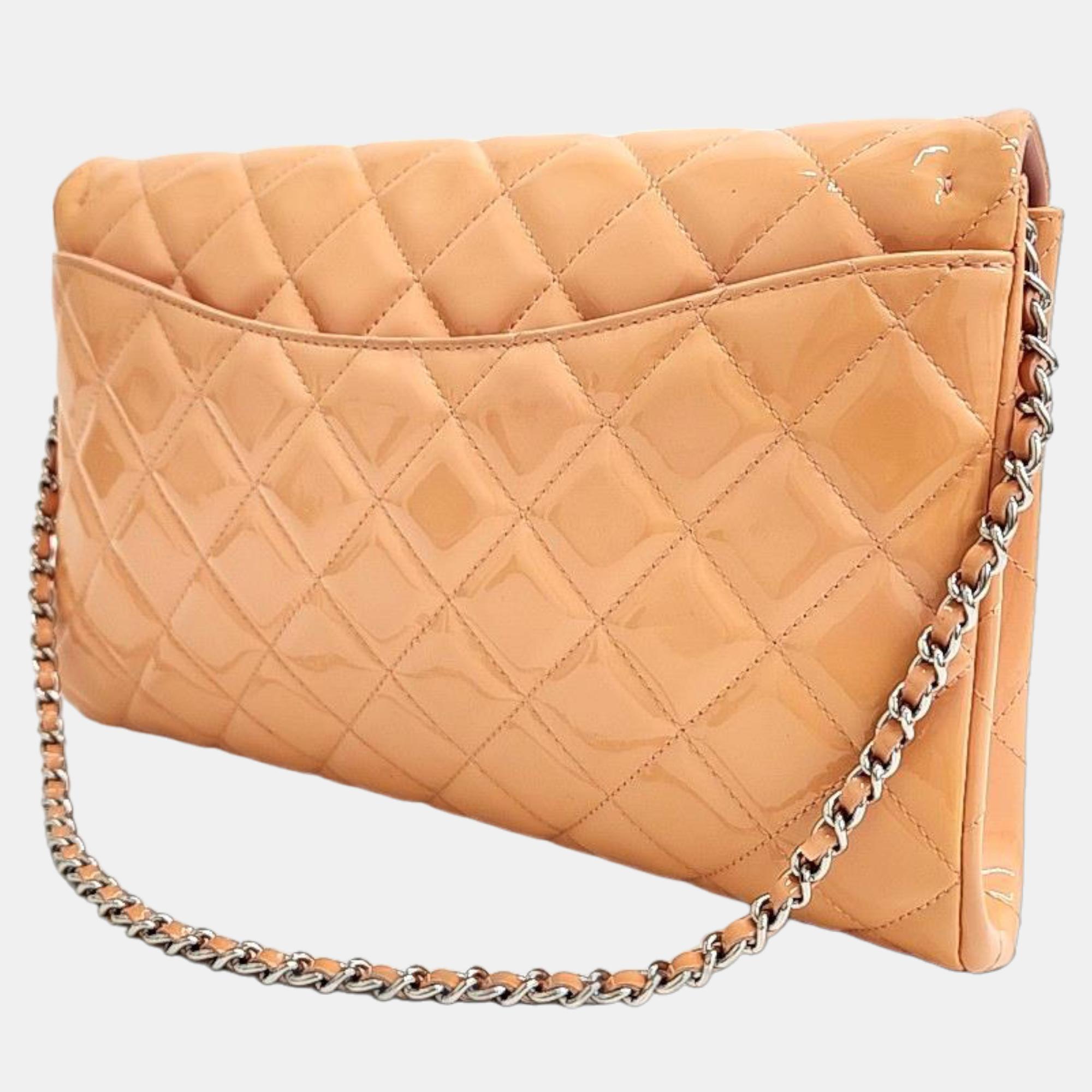 

Chanel Beige Leather CC Flap Bag