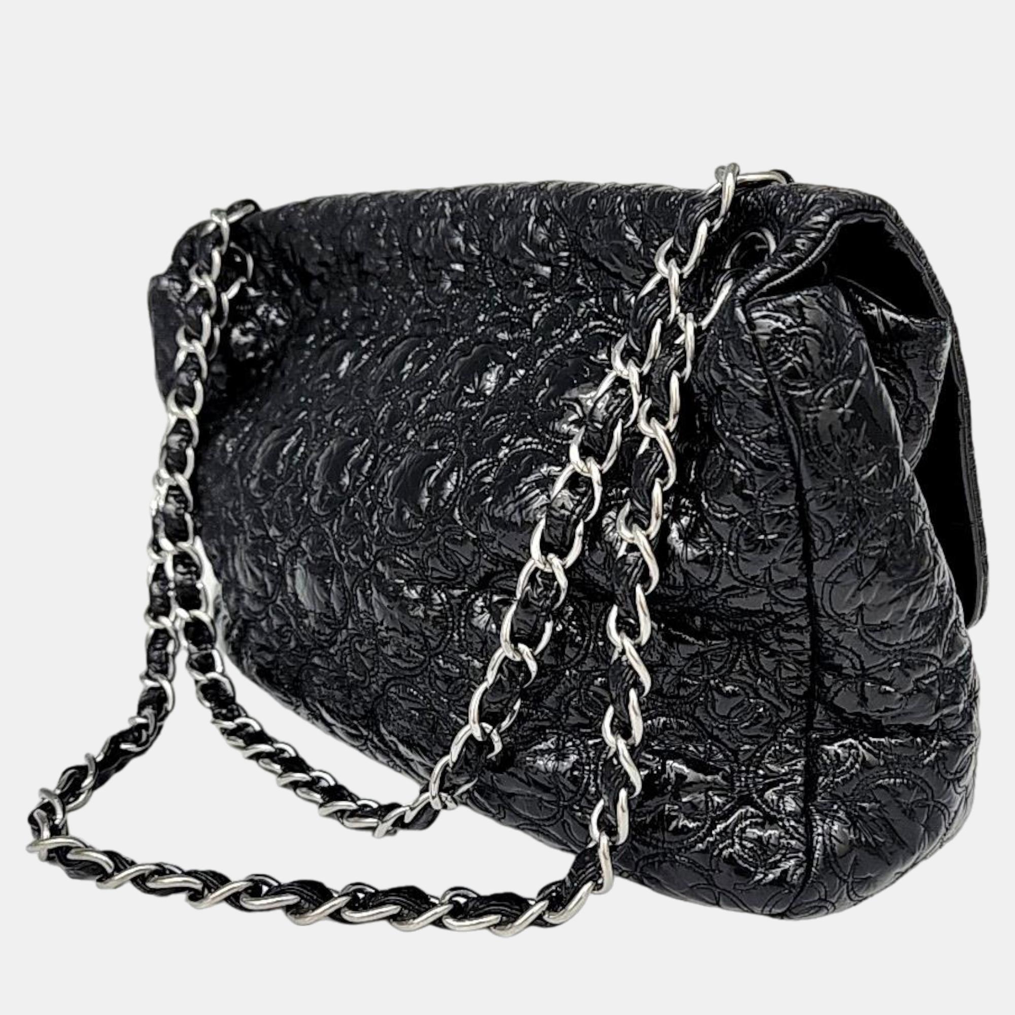 

Chanel Black Patent Leather Paris-Moscou Rock In Moscou Flap Bag