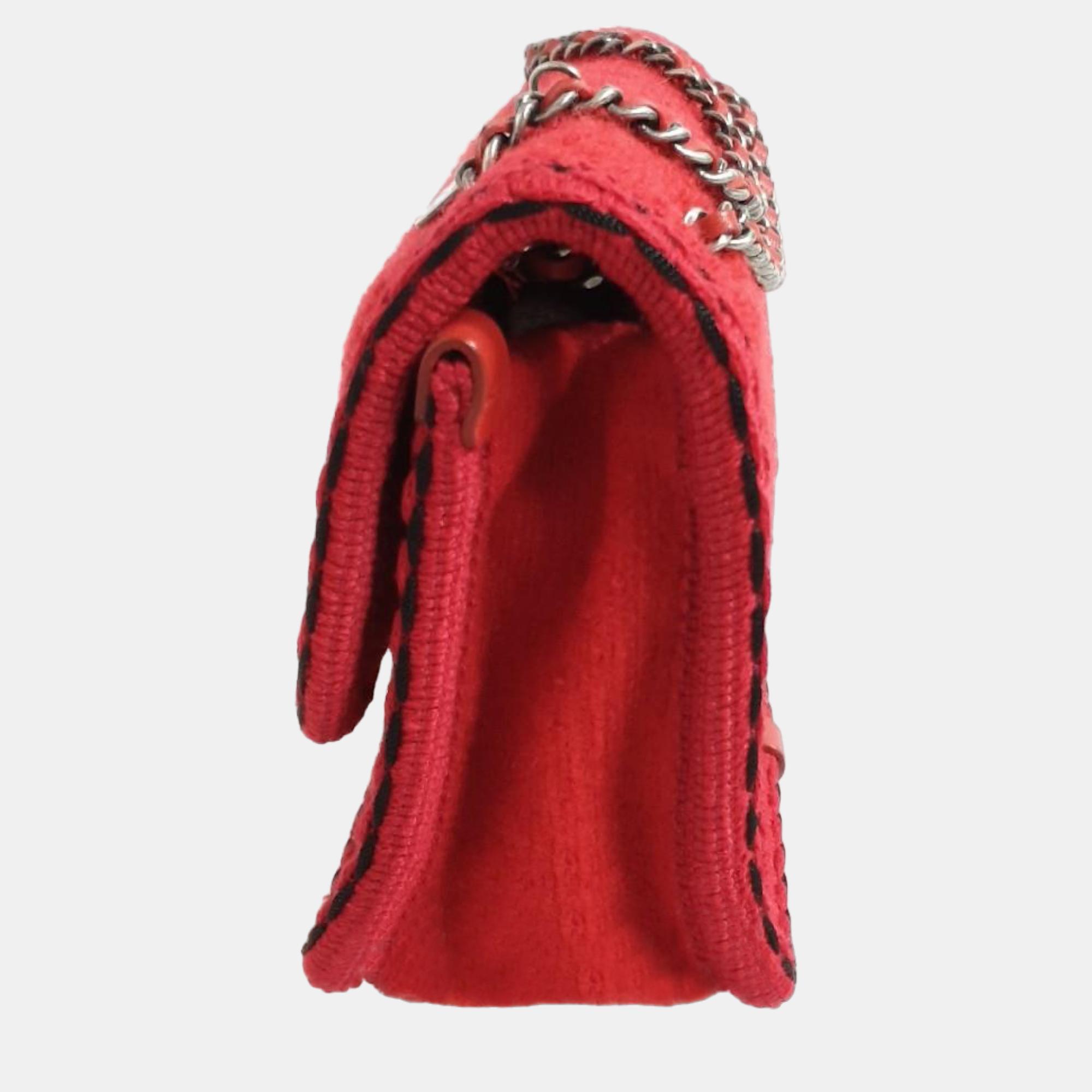 

Chanel Red Wool Paris-Salzburg Mini Flap Bag