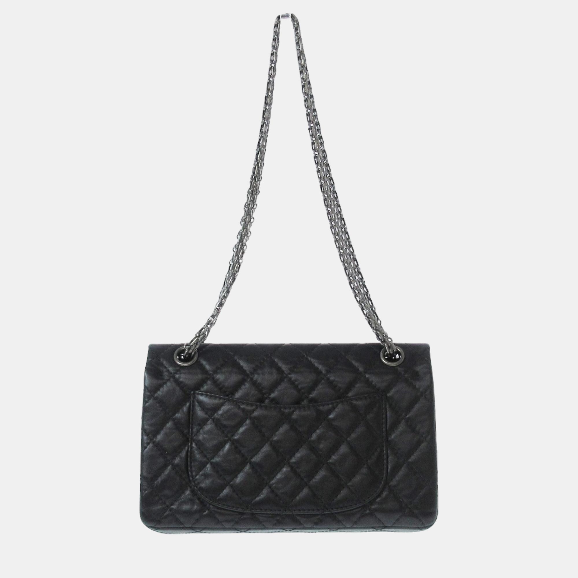 Chanel Black Leather Flap bag Chanel