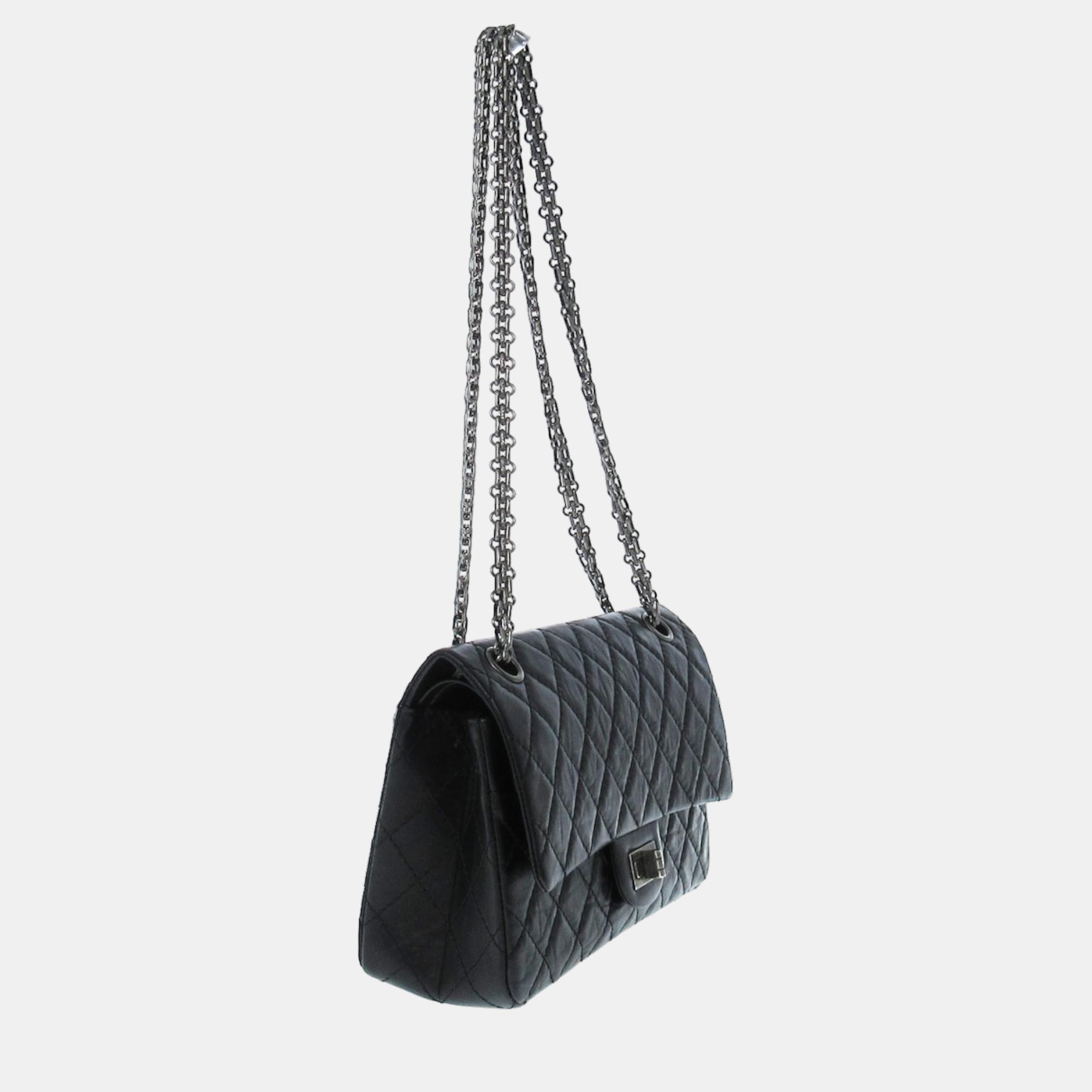 

Chanel Black Leather Flap bag