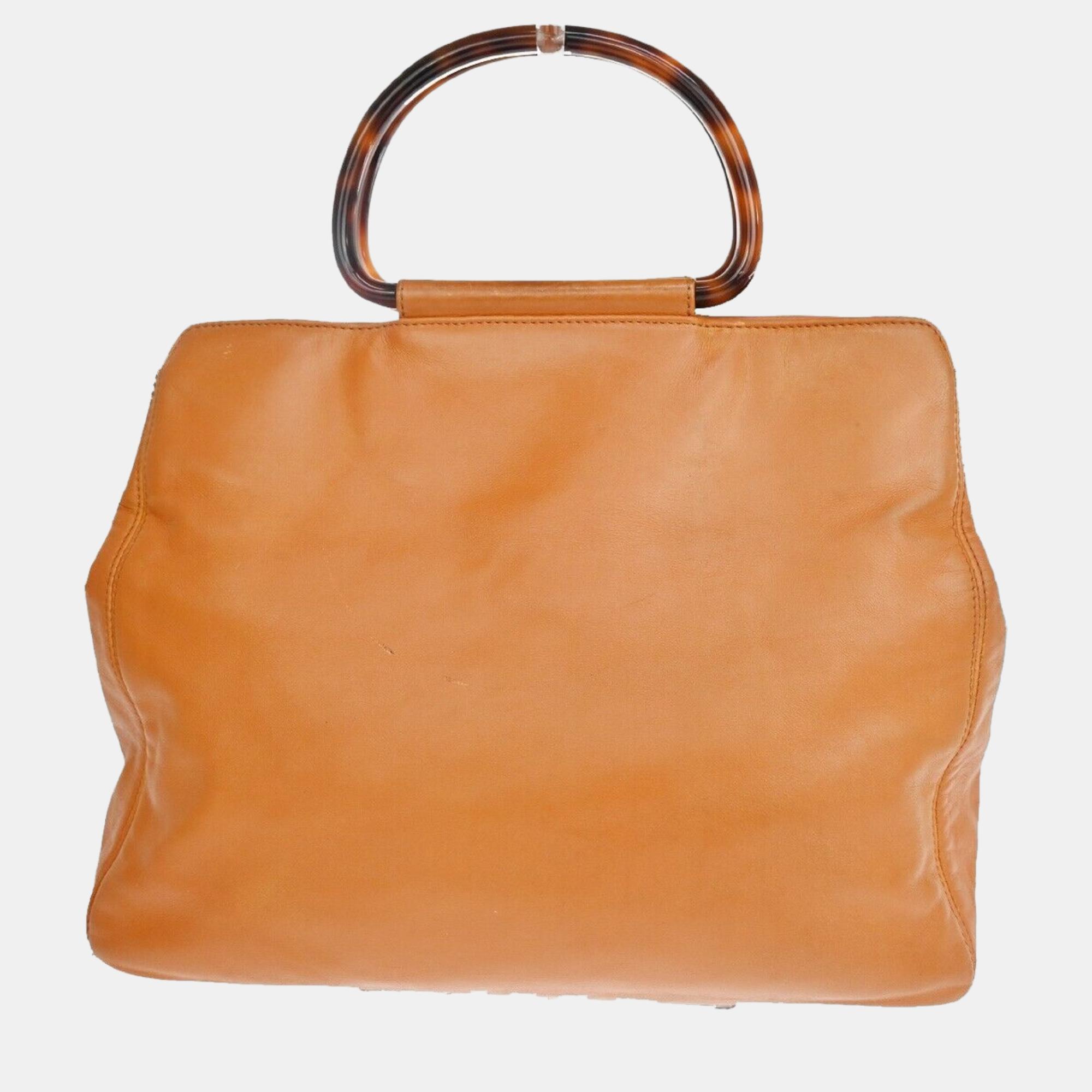

Chanel Orange Canvas CC bag