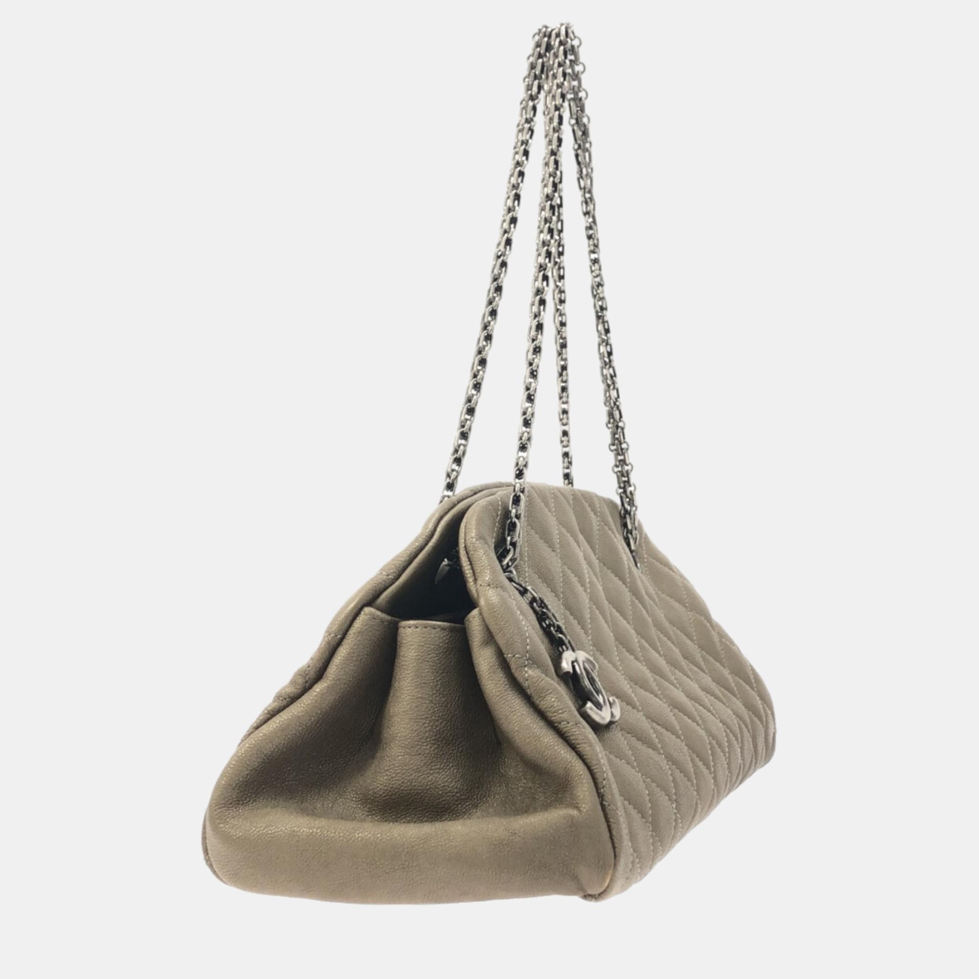 

Chanel Beige Leather Mademoiselle Shoulder bag